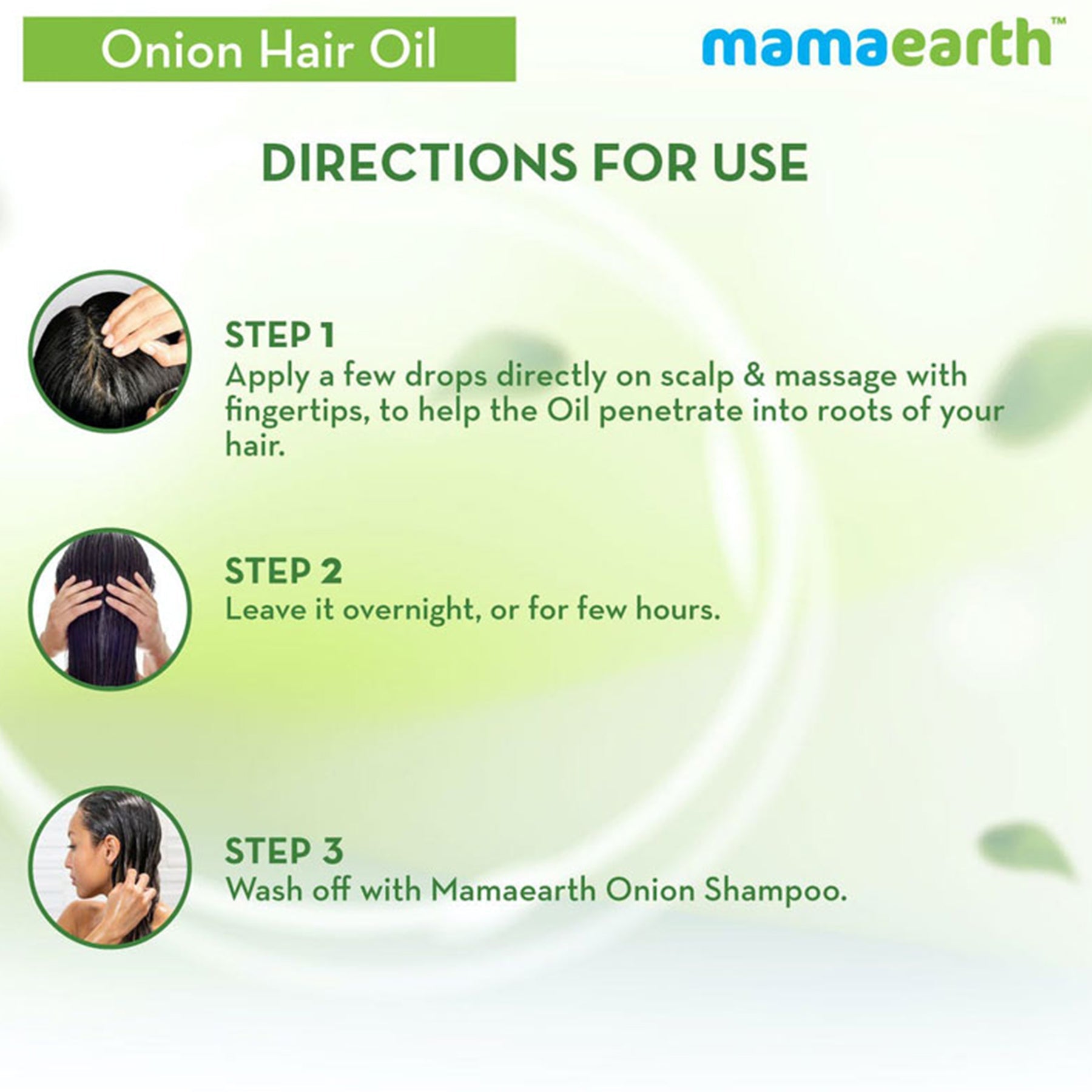 Mamaearth Onion Hair Oil with Oil Applicator