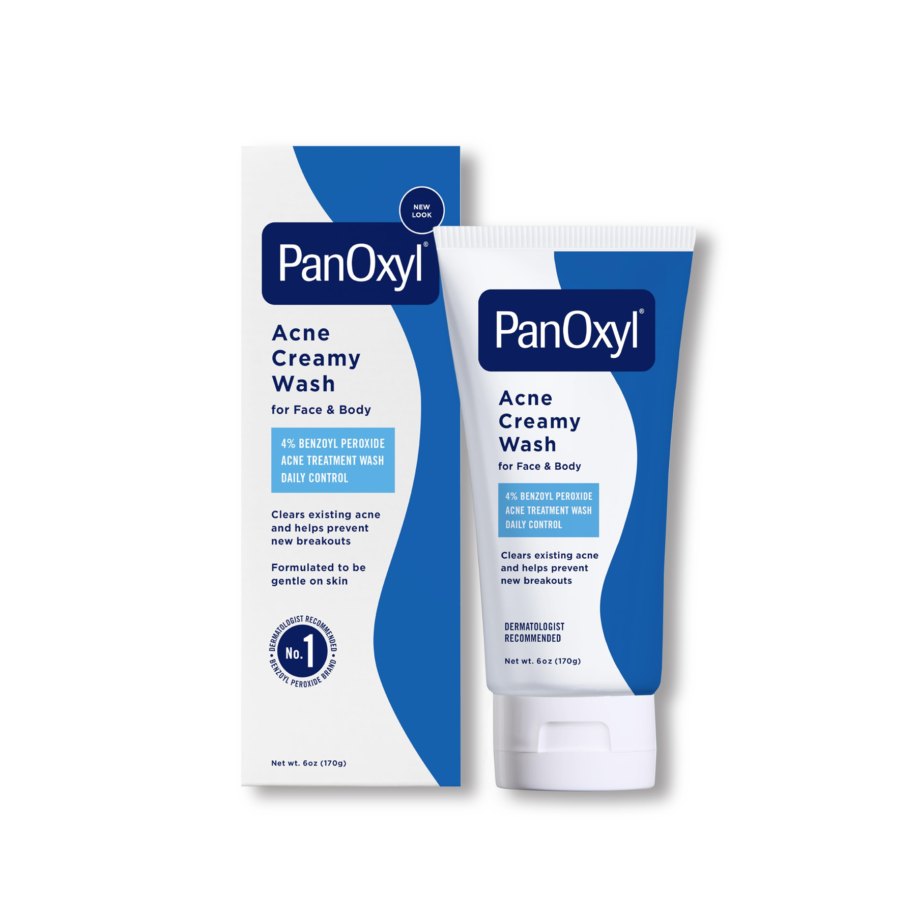 PanOxyl Acne Creamy Wash Benzoyl Peroxide 4% Daily Control - 170g