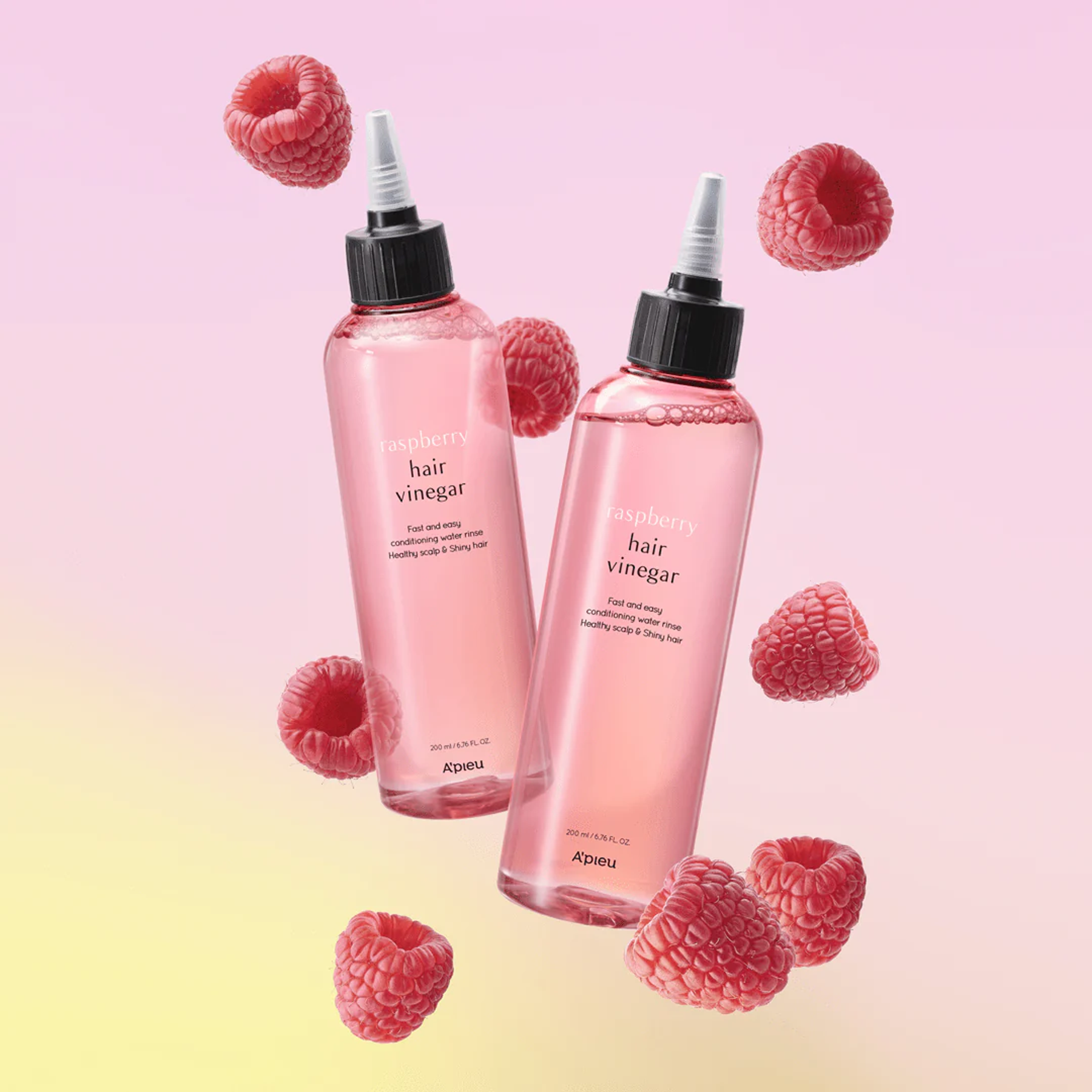 A'pieu Raspberry Hair Vinegar available on Qasr Jamal Store