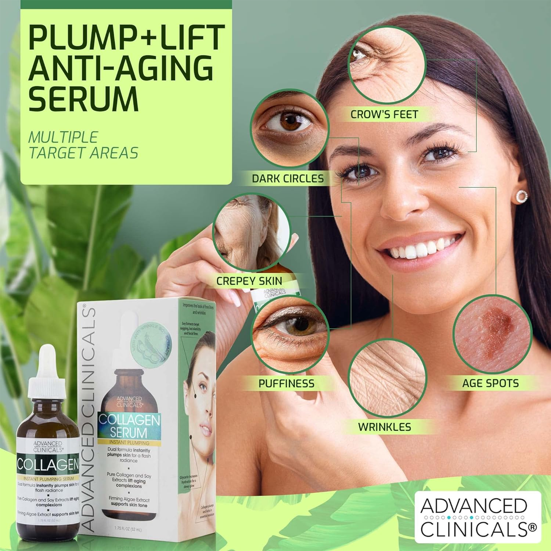 Anti Aging Benefits in Advanced Clinicals Collagen Serum Product