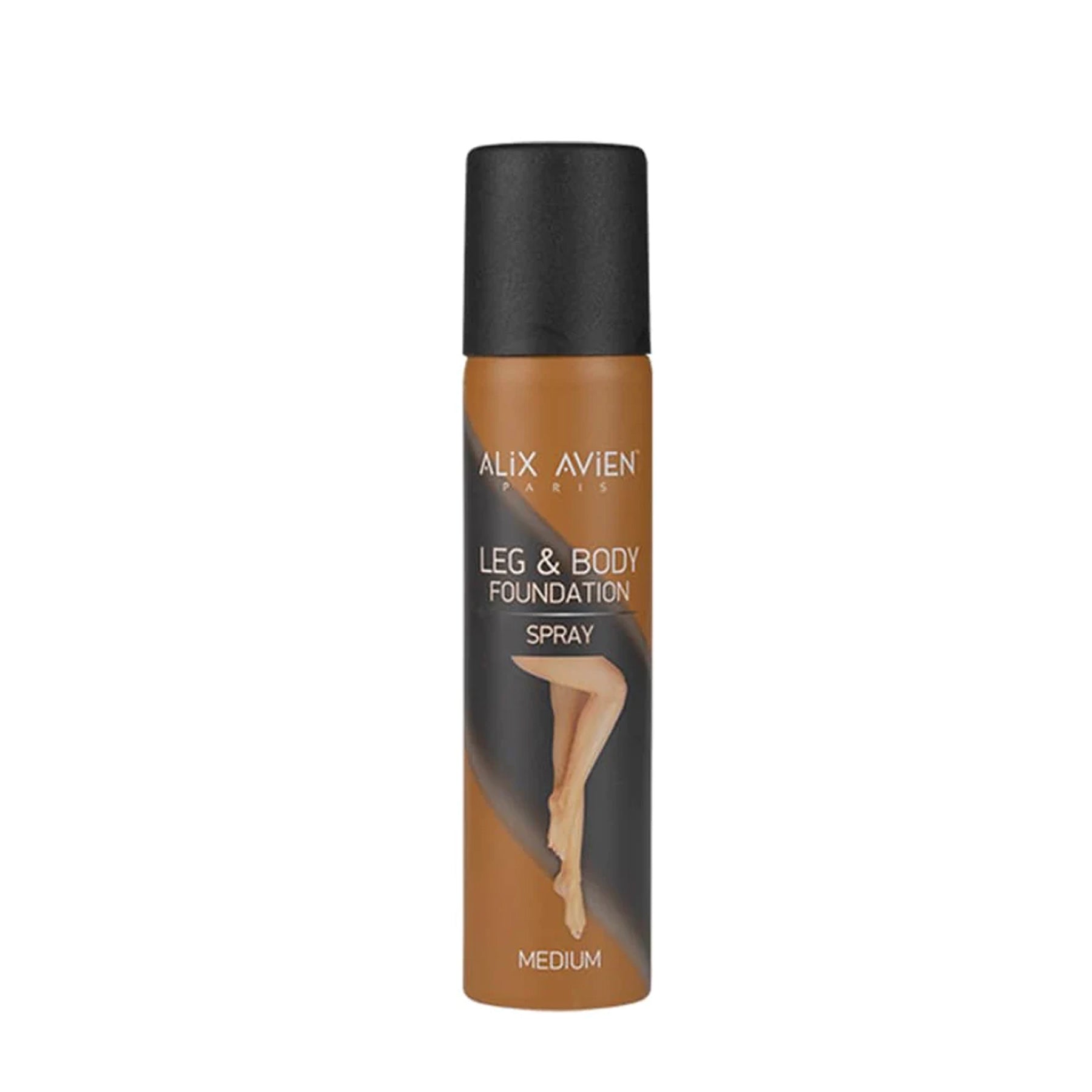 Alix Avien Leg and Body Foundation Spray - Conceals imperfections and evens out skin tone. Suitable for all skin types. Water-resistant and long-lasting.