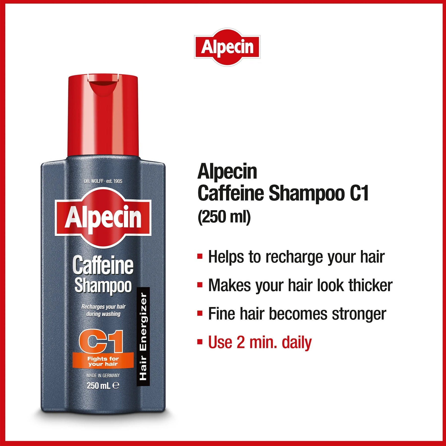 Alpecin Caffeine Shampoo -250ml