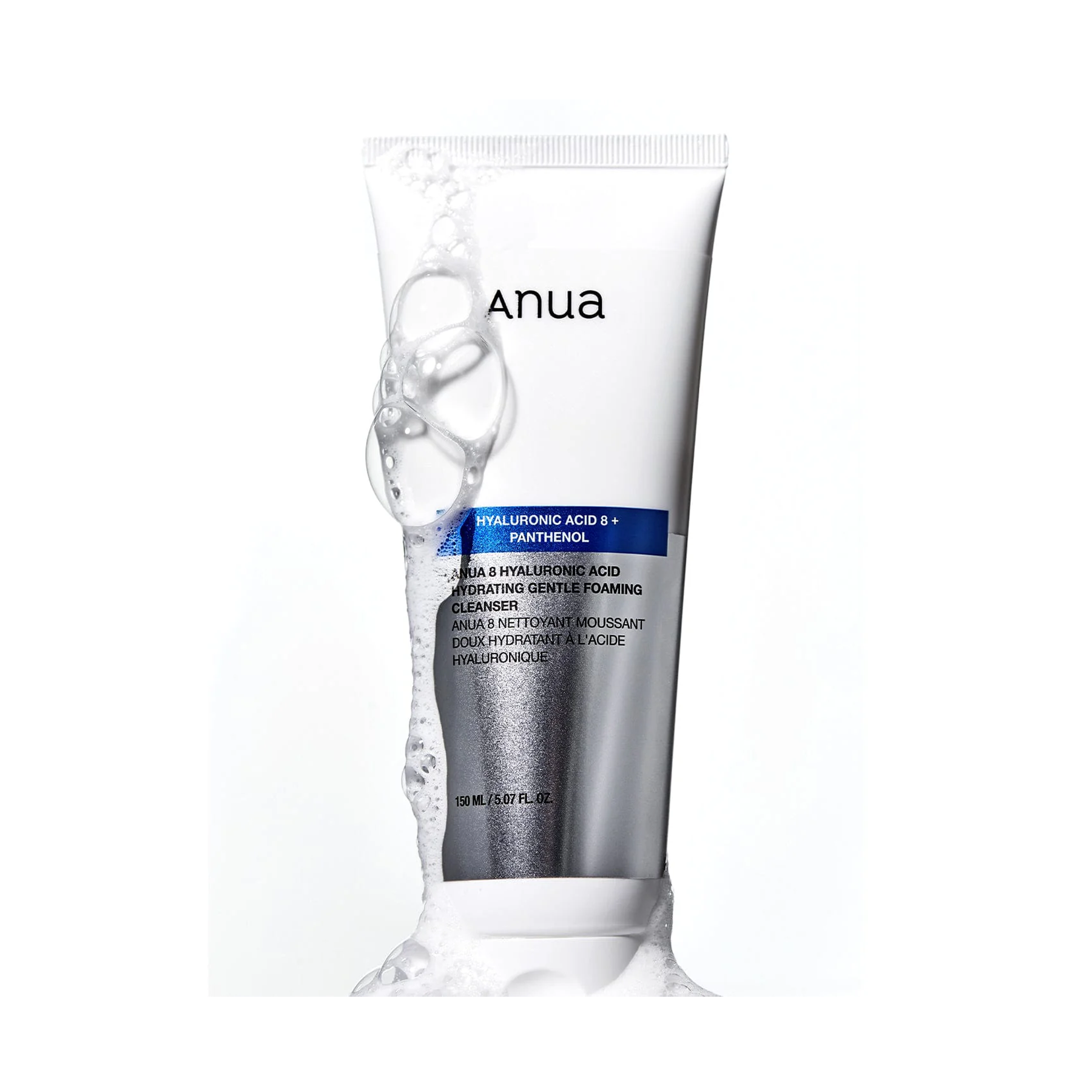 The product of Anua 8 Hyaluronic Acid Hydrating Gentle Foaming Cleanser