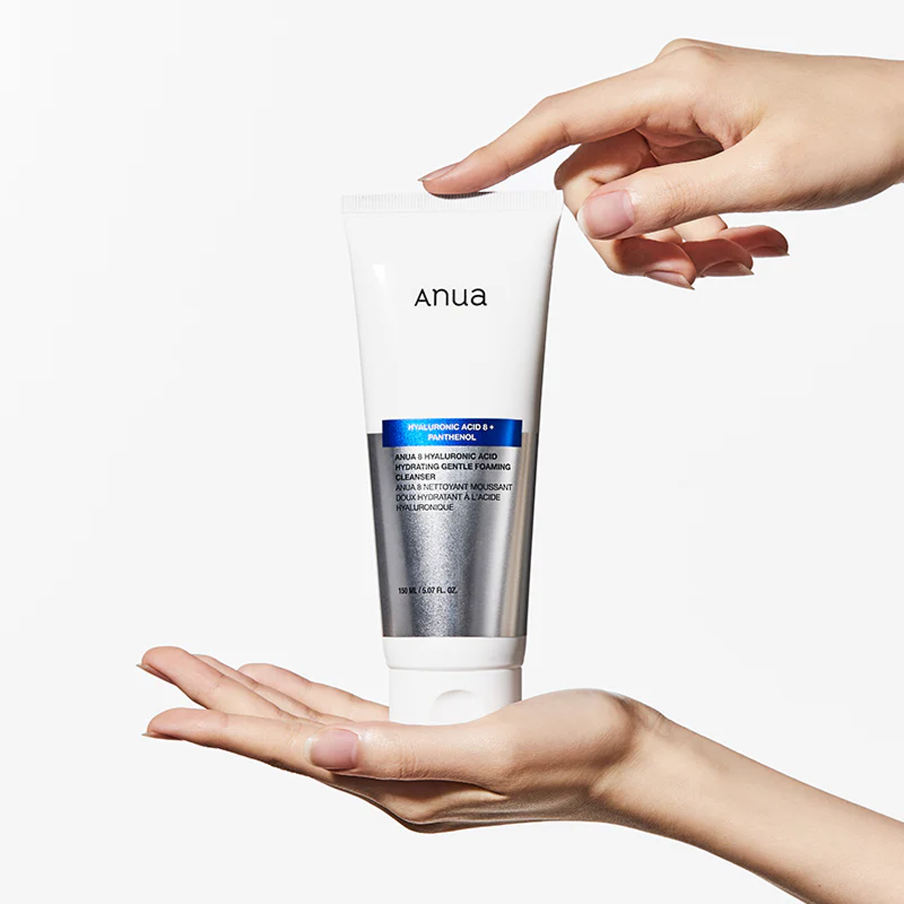 Anua 8 Hyaluronic Acid Hydrating Gentle Foaming Cleanser available on Qasr Jamal store