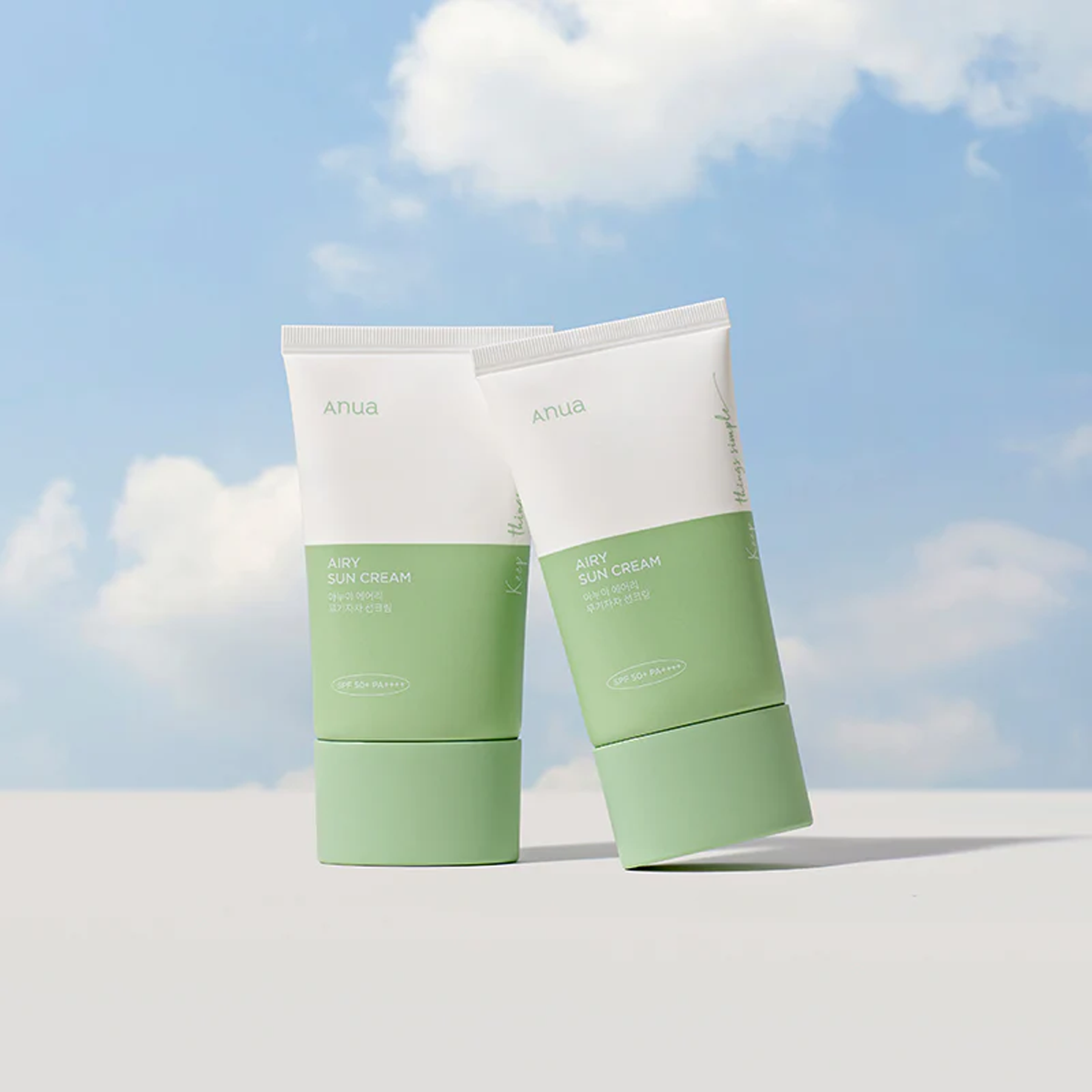 Anua Airy Sun Cream SPF50+ available on Qasr Jamal Store