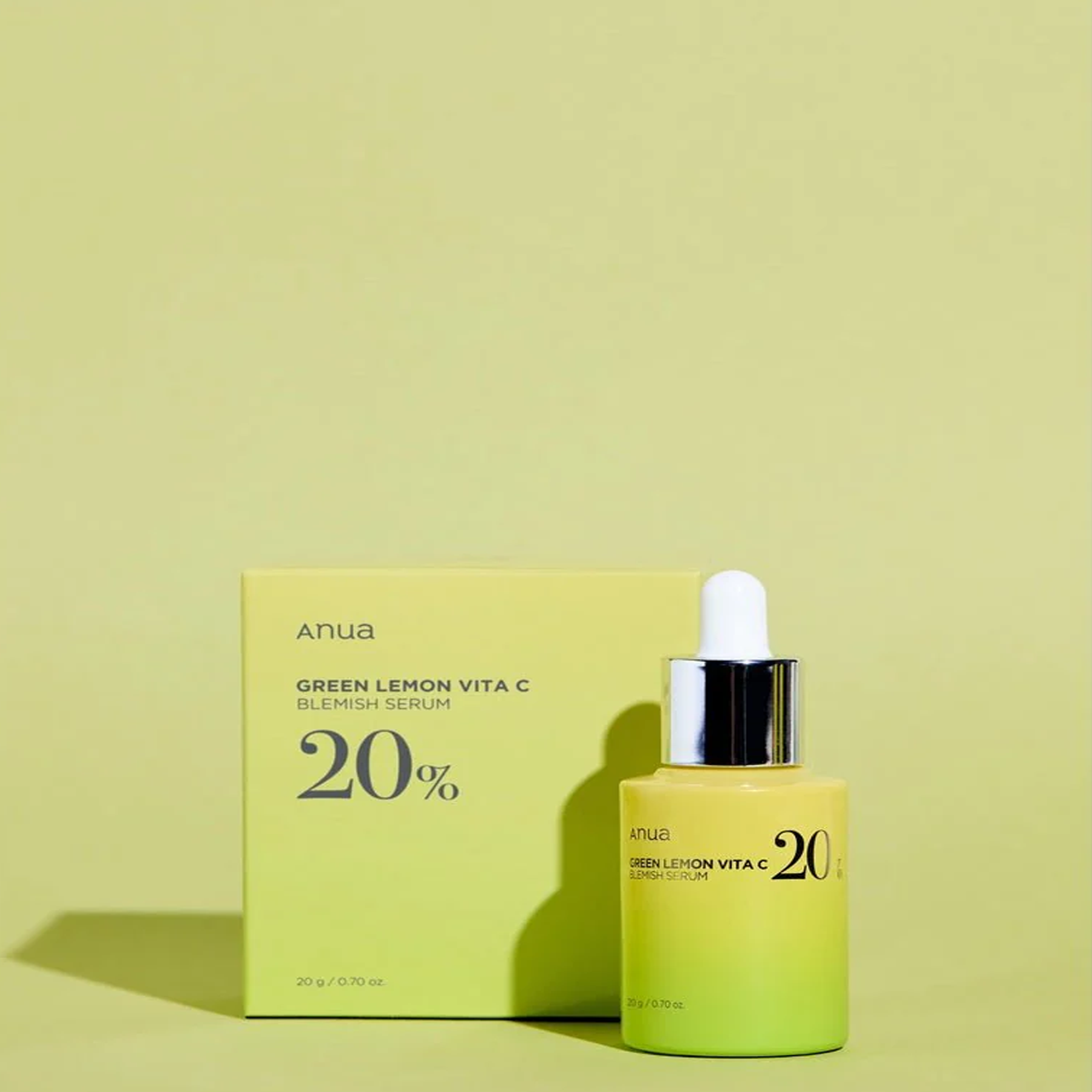 Anua Green Lemon Vita C Blemish Serum available on qasr jamal store