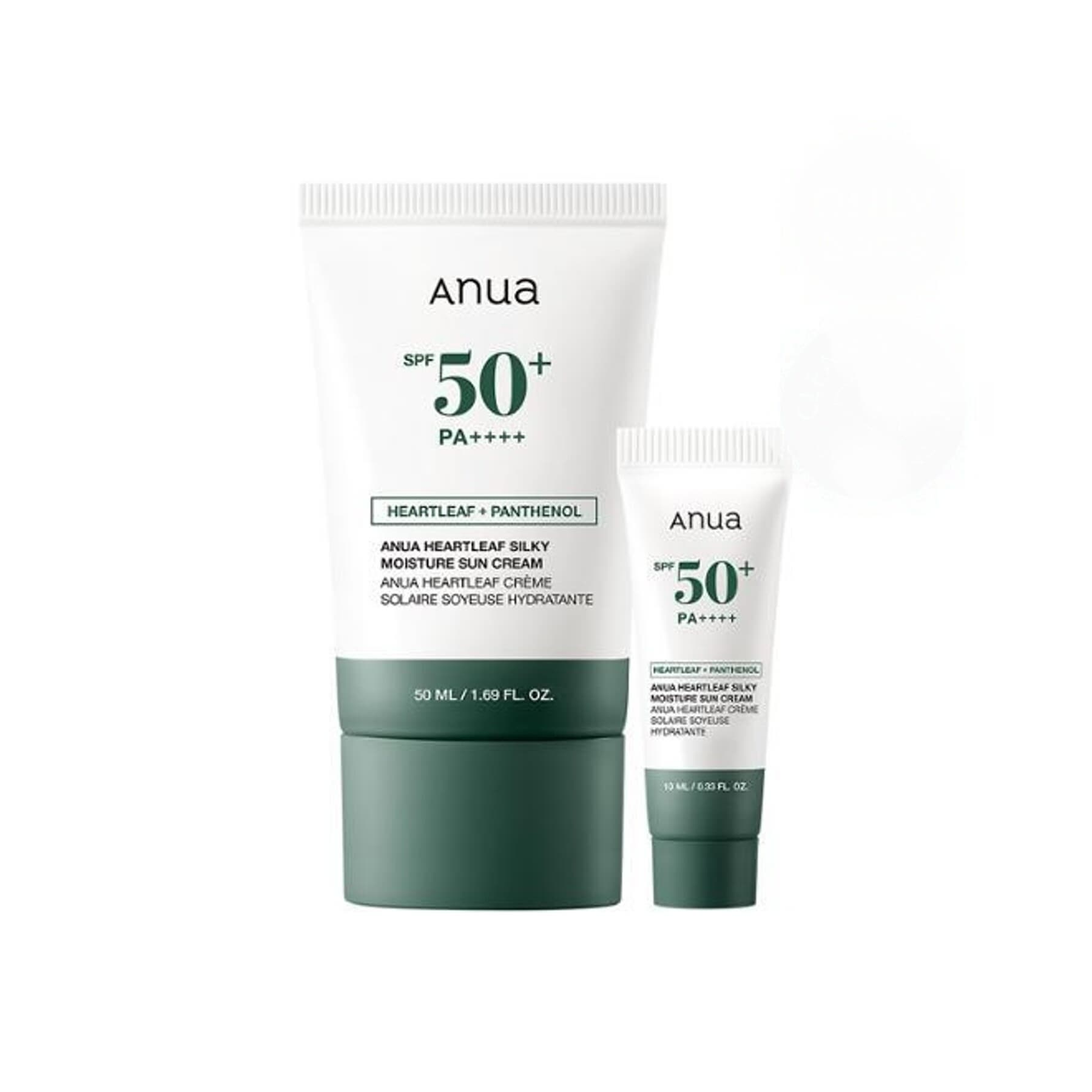 The product of Anua Heartleaf Silky Moisture Sun Cream