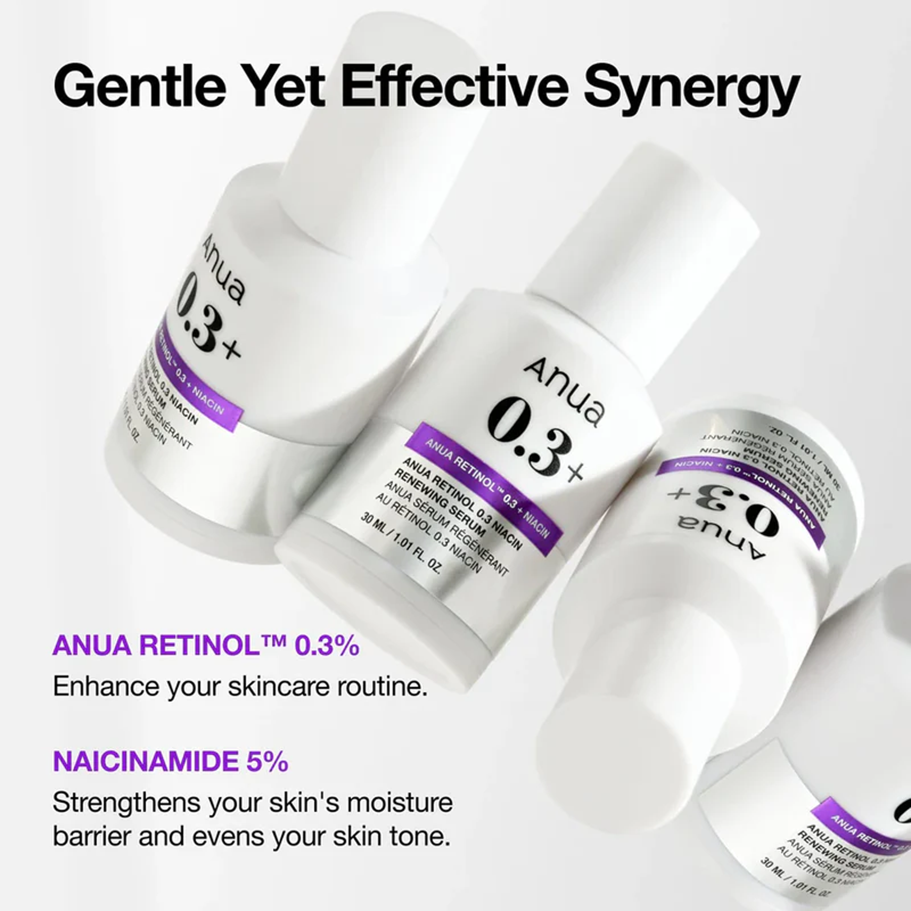 Advantages of Anua Retinol 0.3% + Niacin Renewing Serum