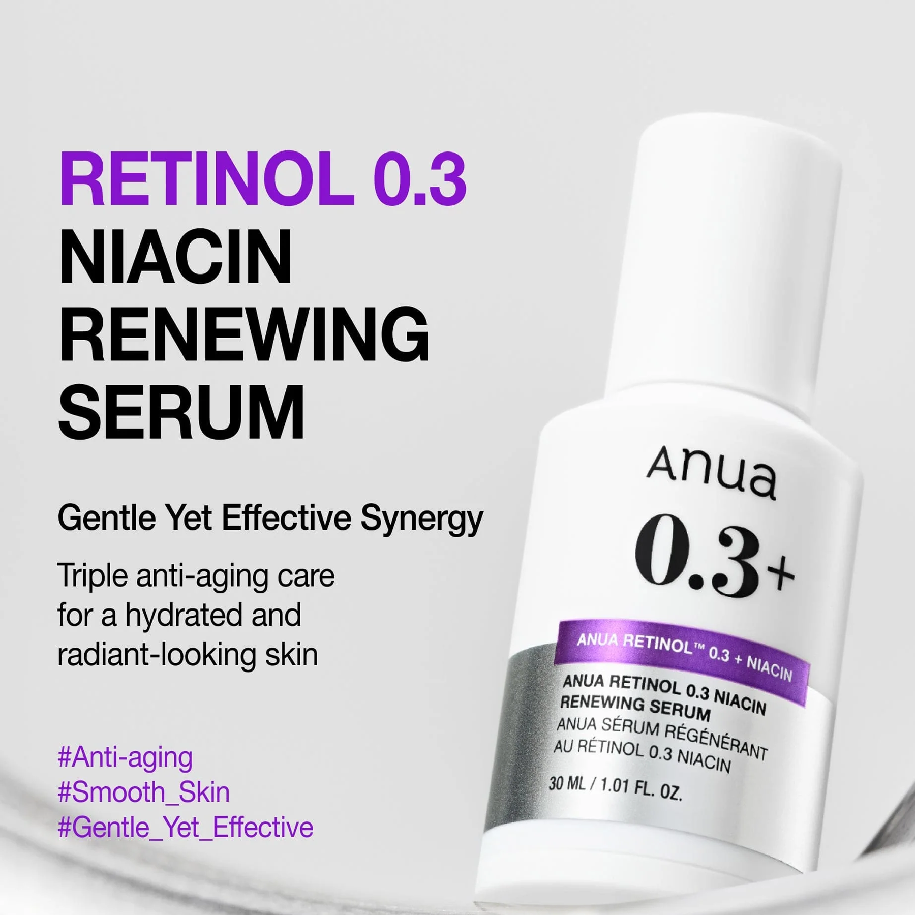 The Key Benefits of Anua Retinol 0.3% + Niacin Renewing Serum