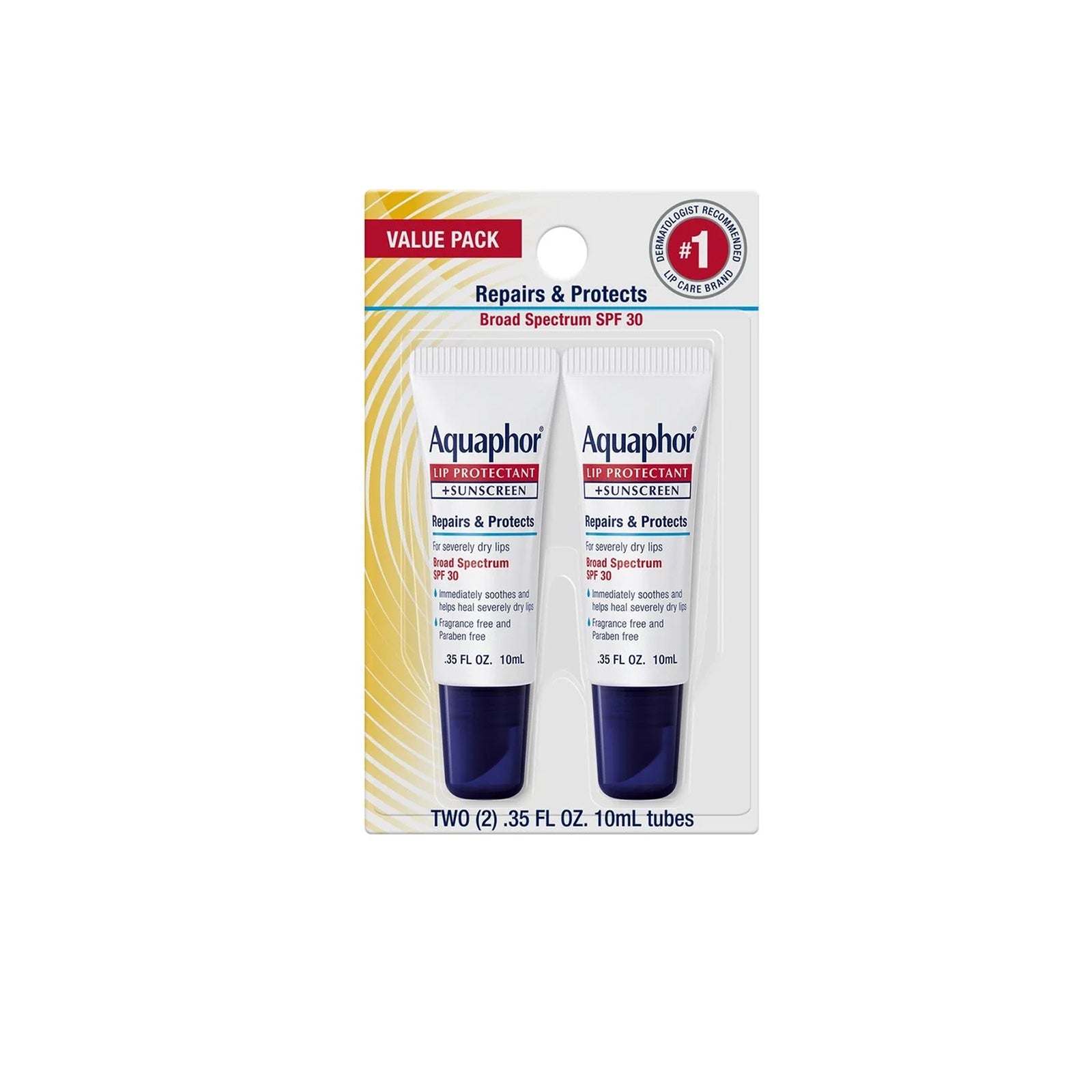 Aquaphor Lip Repair - Soothes dry, cracked lips with dermatologist-recommended formula. Fragrance-free and gentle for healthier-looking lips.