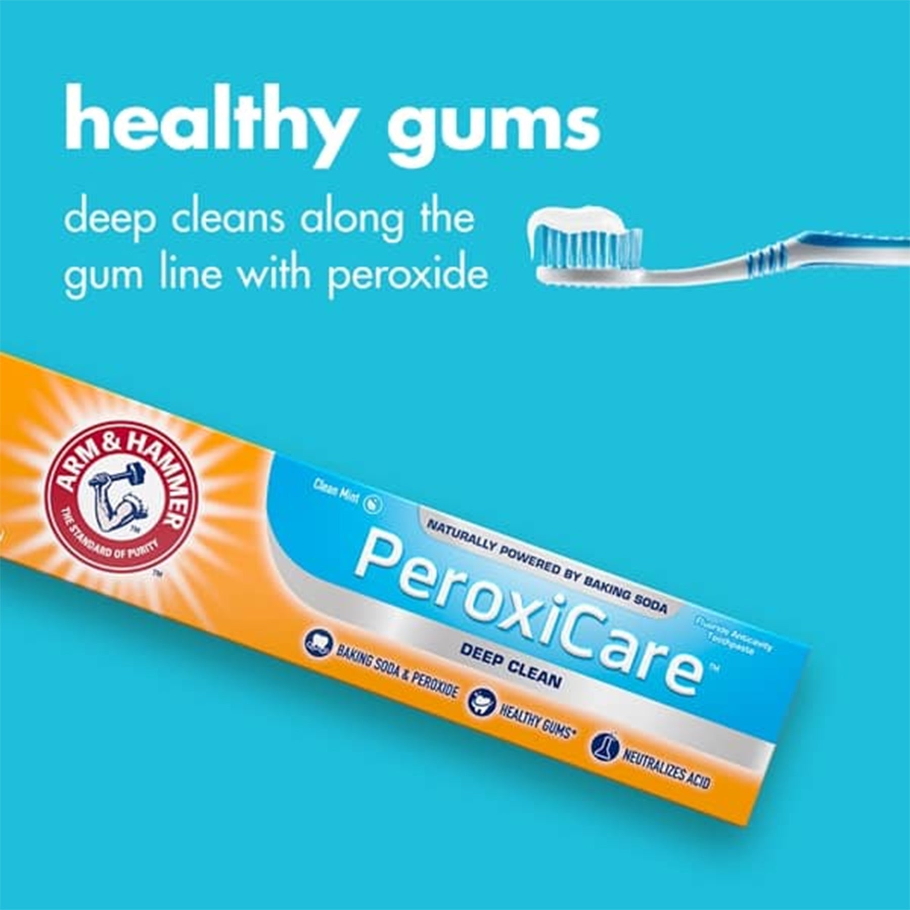 Arm & Hammer Peroxicare Toothpaste – Clean Mint- 170gm