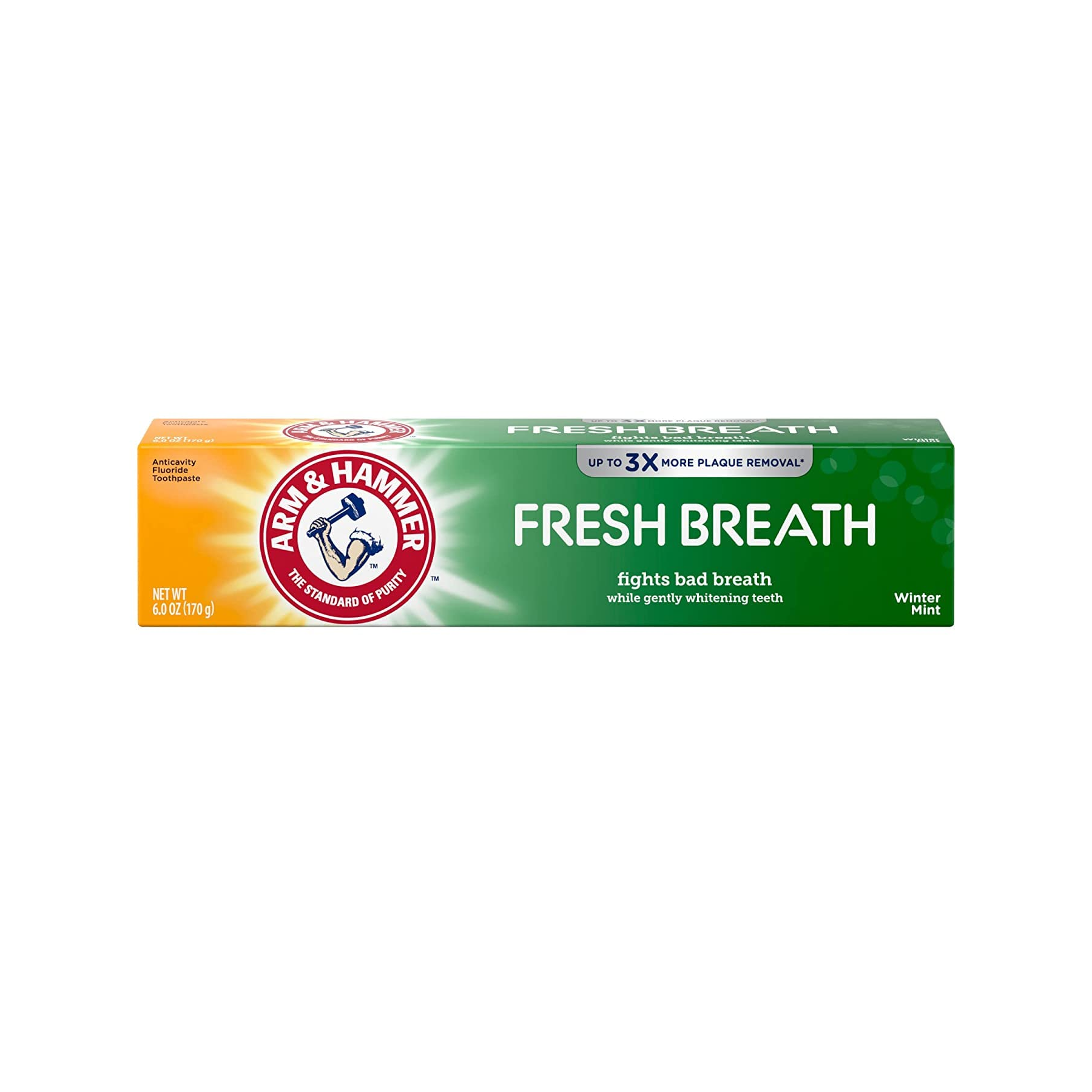 The product of Arm and Hammer Fresh Breath Toothpaste