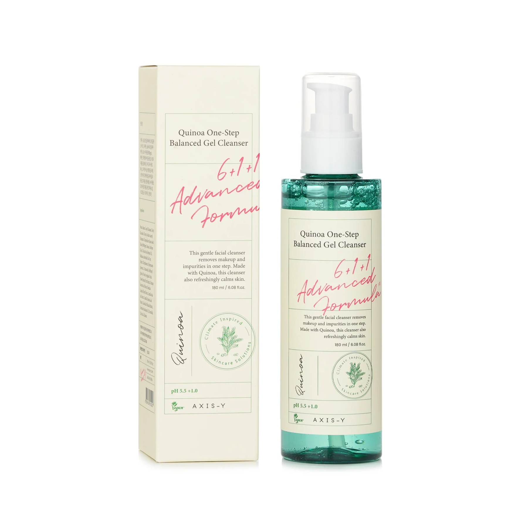 The product of Axis-Y Quinoa One-Step Balanced Gel Cleanser 