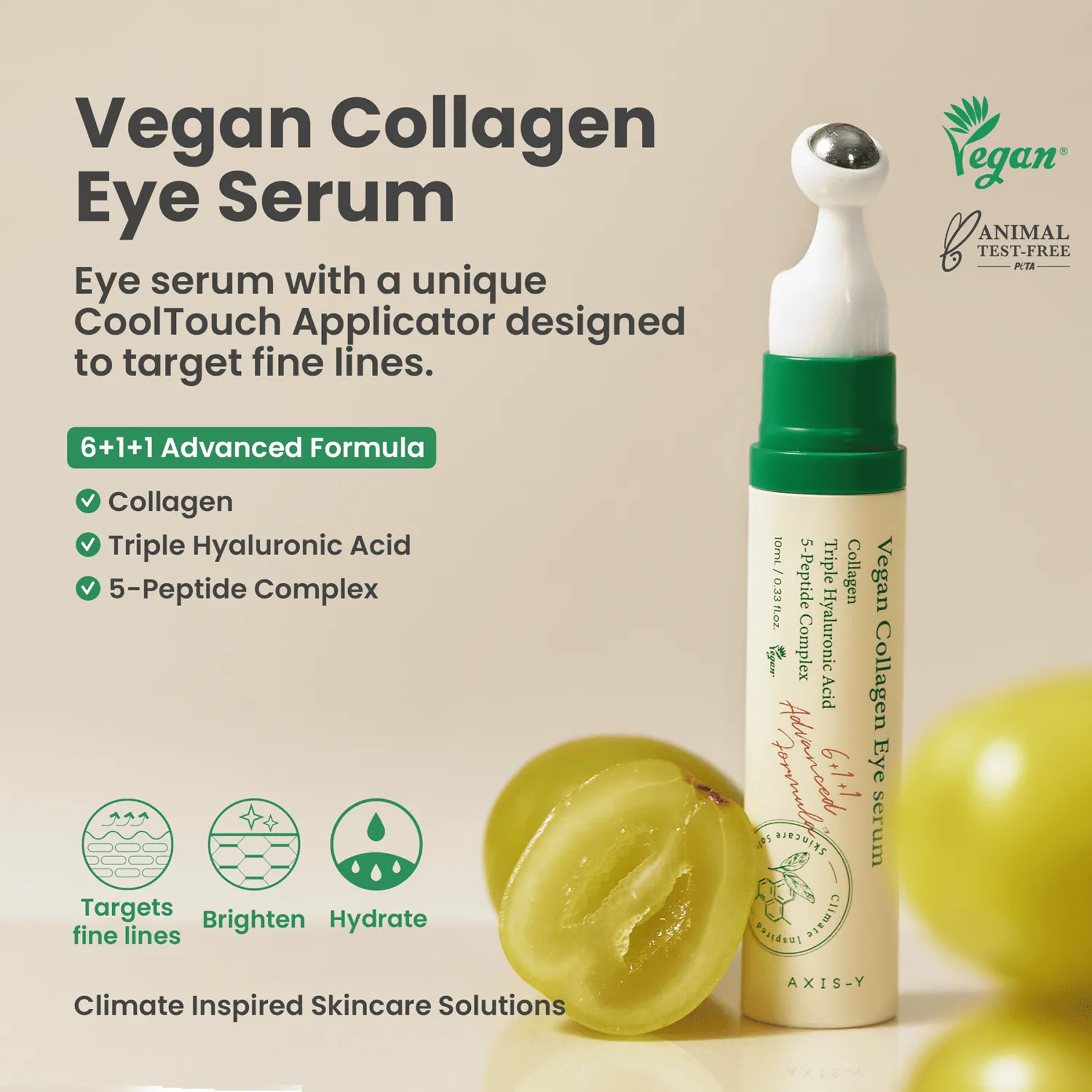 Key Advantages of Axis-Y Vegan Collagen Eye Serum