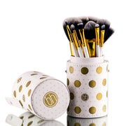 BH Cosmetics Polka Dots Makeup Brushes Set  (11 brushes )