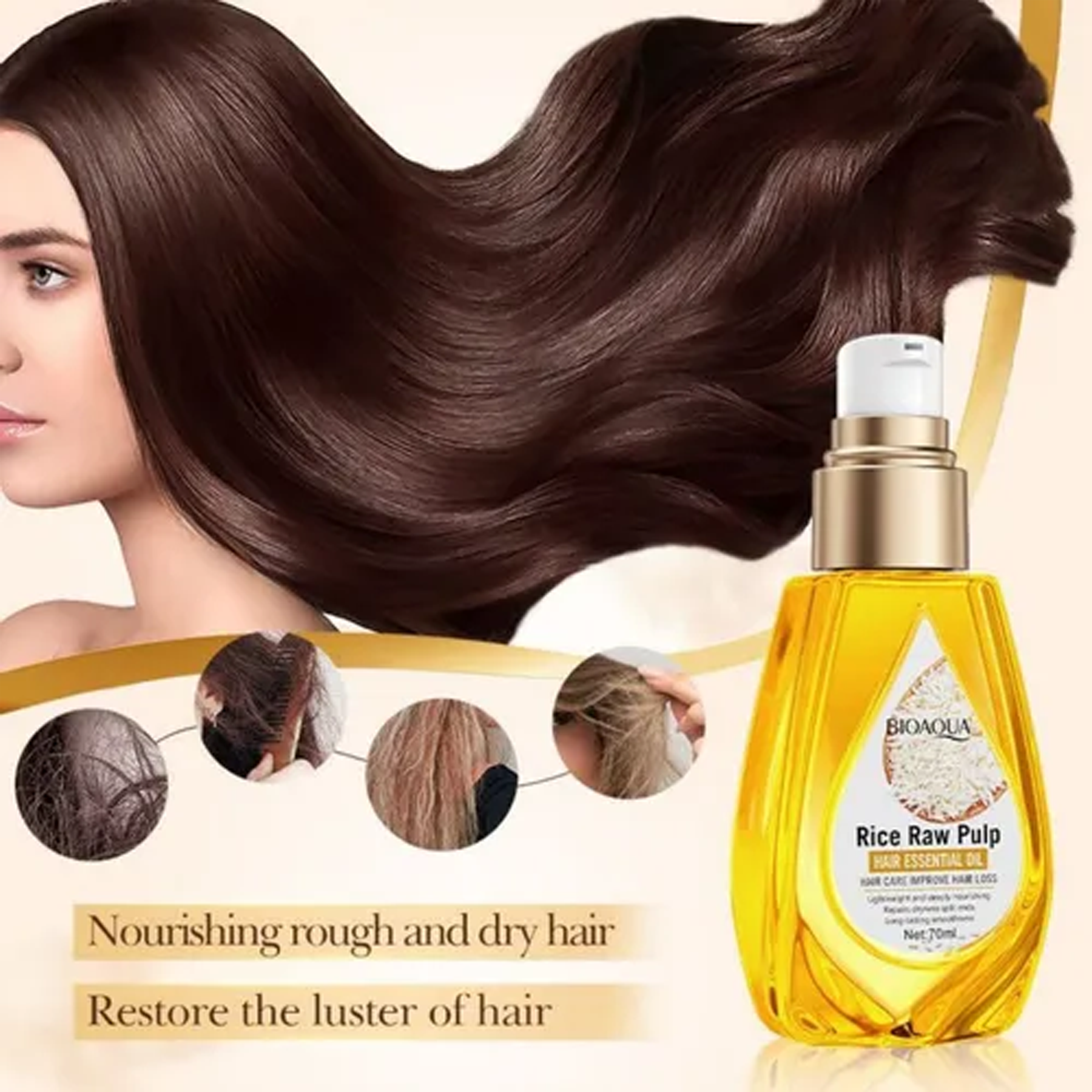 The Key Benefits of BIOAQUA Rice Raw Pulp Hair Essential Oil