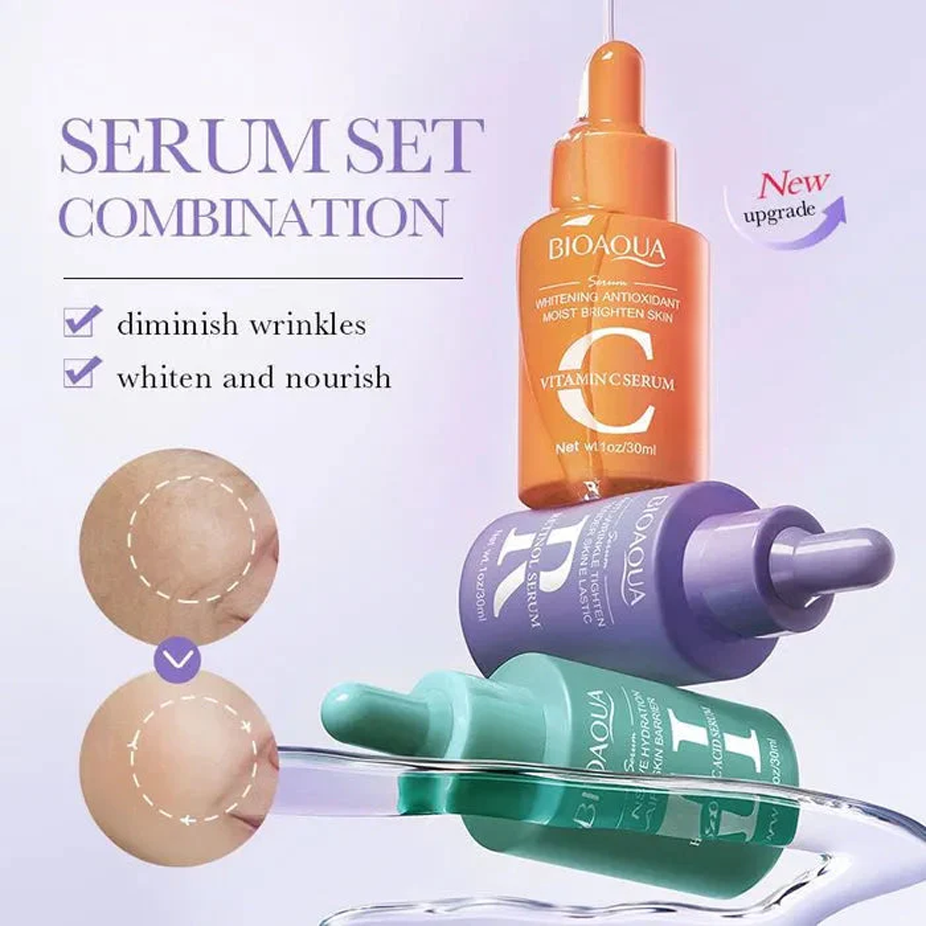 The Key Benefits of BIOAQUA Serum Combination Set 