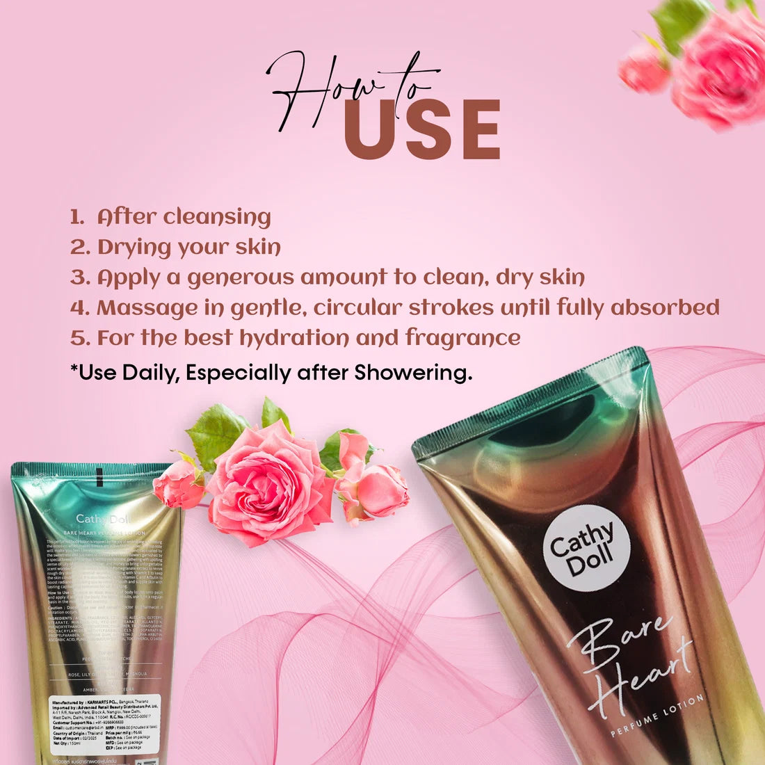 CD BARE HEART PERFUME LOTION 150ML