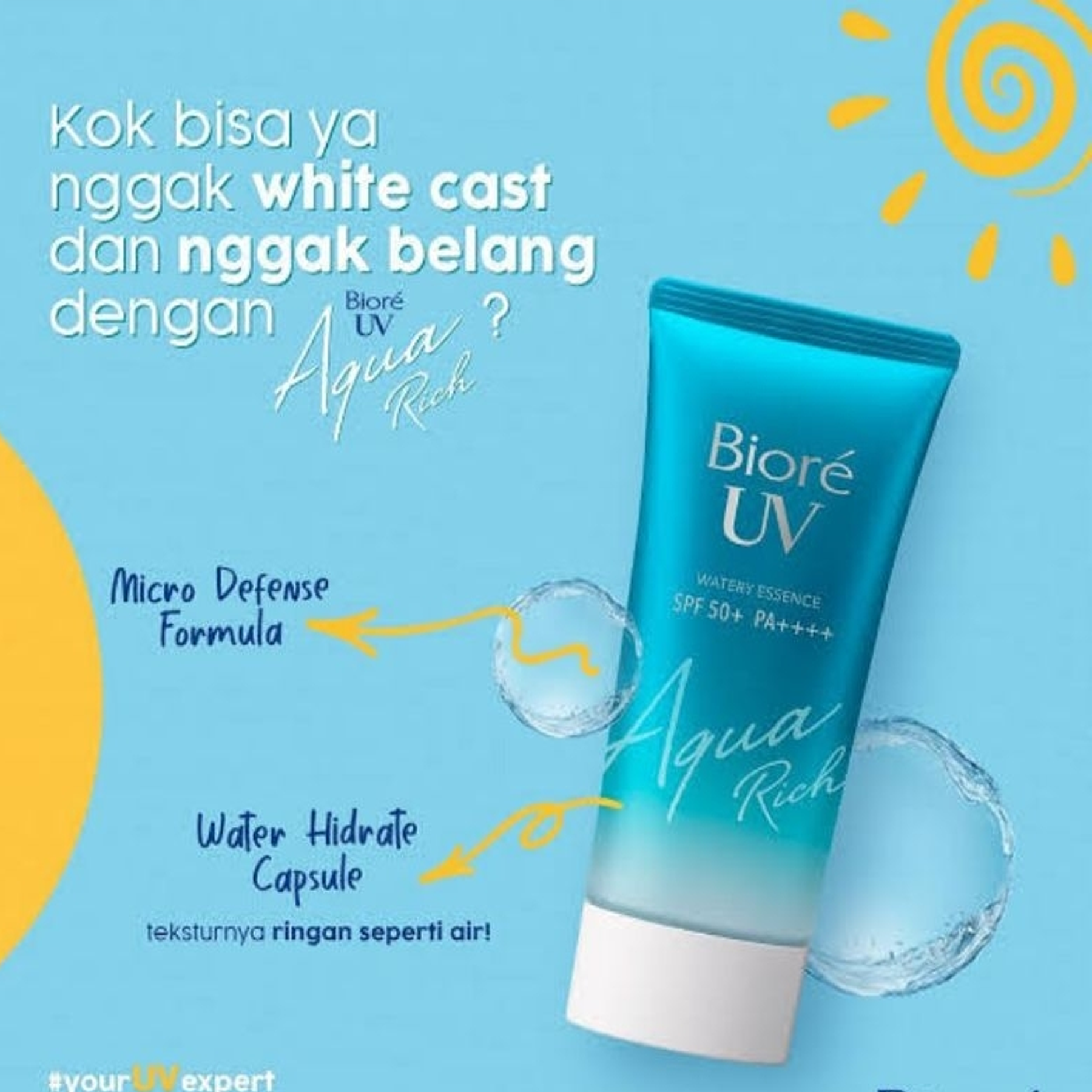 Key Benefits of Biore UV Aqua Rich Watery Essence