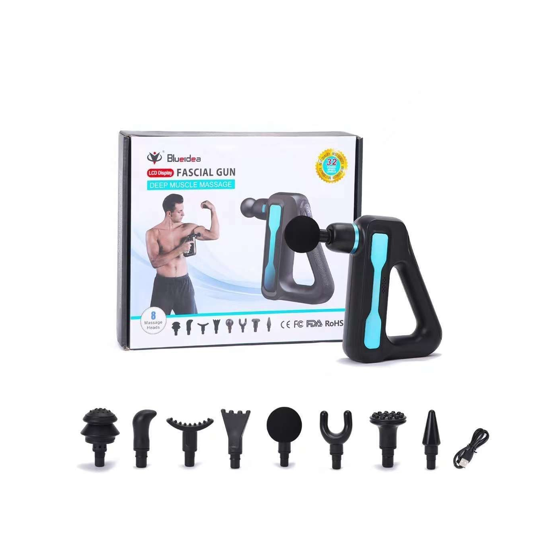 The Product of Blueidea Fascial Gun Deep Muscle Massage