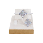 Silver Flower Bracelet and Ring Set For Traditional and Western Wear