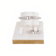 Silver Bracelet and Ring Set For Traditional Wear & Western Wear
