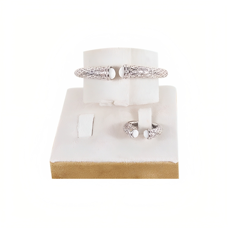 Silver Bracelet and Ring Set For Traditional Wear & Western Wear