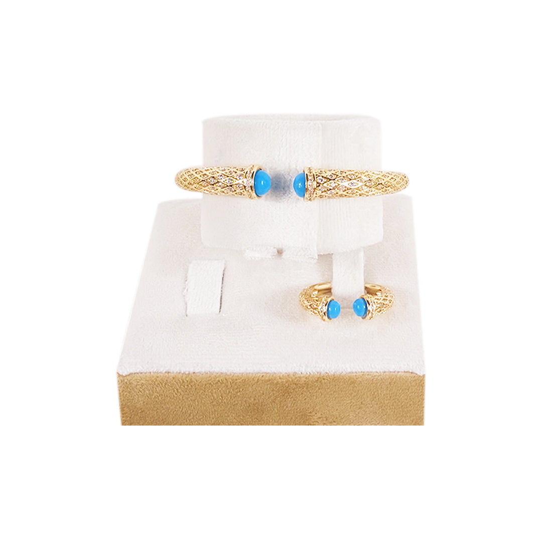 Silver Bracelet and Ring Set For Traditional Wear