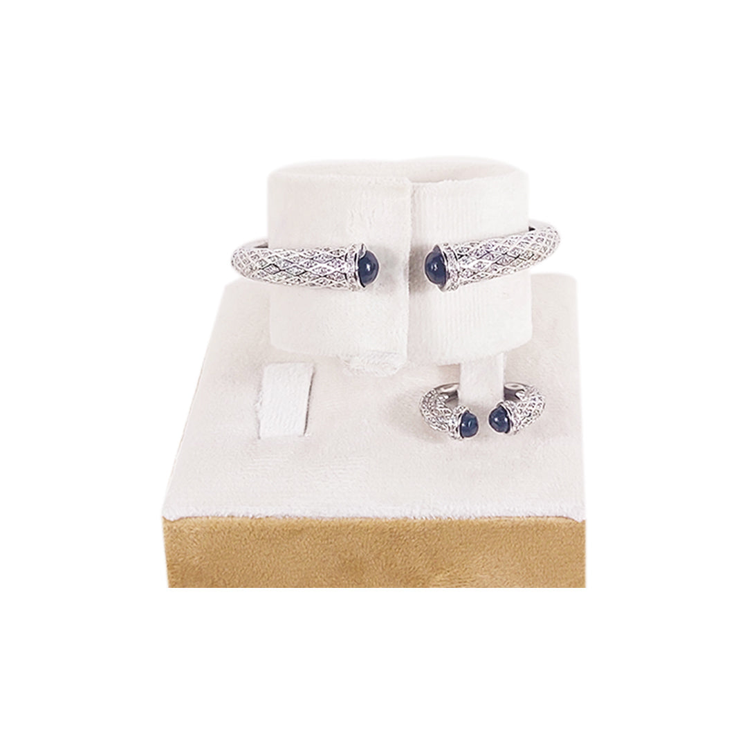 Silver Bracelet and Ring Set For Traditional Wear & Western Wear