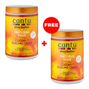 Buy 1 Get 1 FREE Cantu Shea Butter Coconut Curling Cream for Natural Hair - 709g