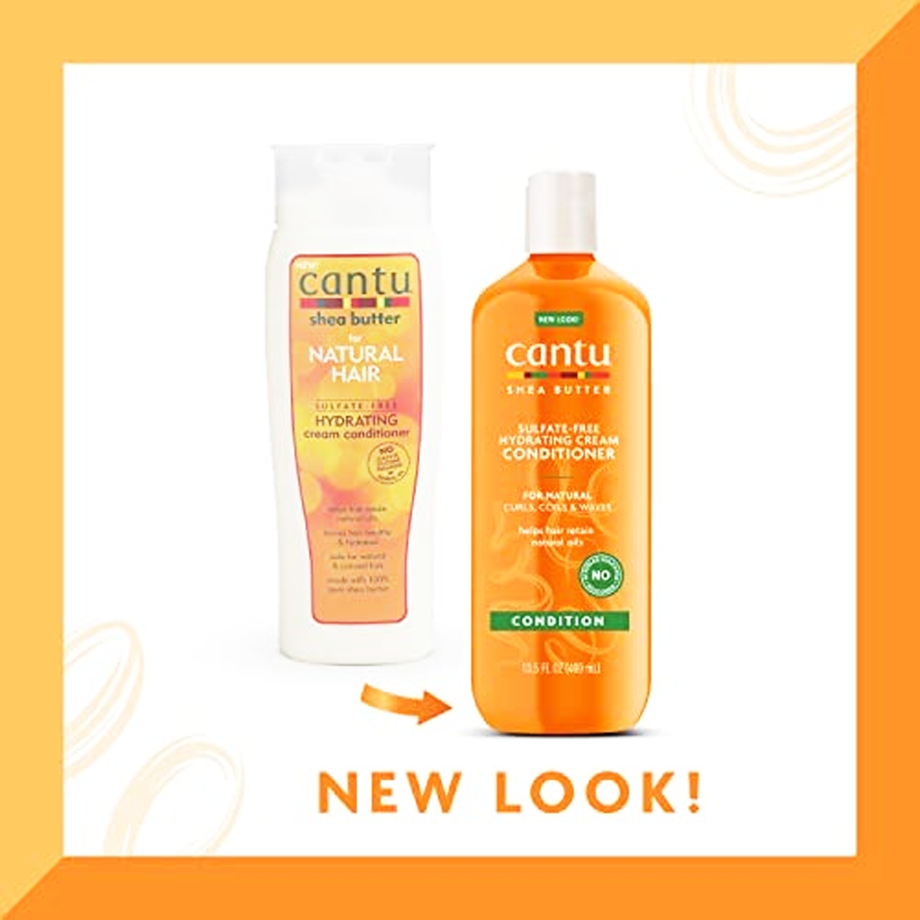 CANTU Sulfate-Free Shea Butter Hydrating Cream Conditioner 400ml - For Curly Hair