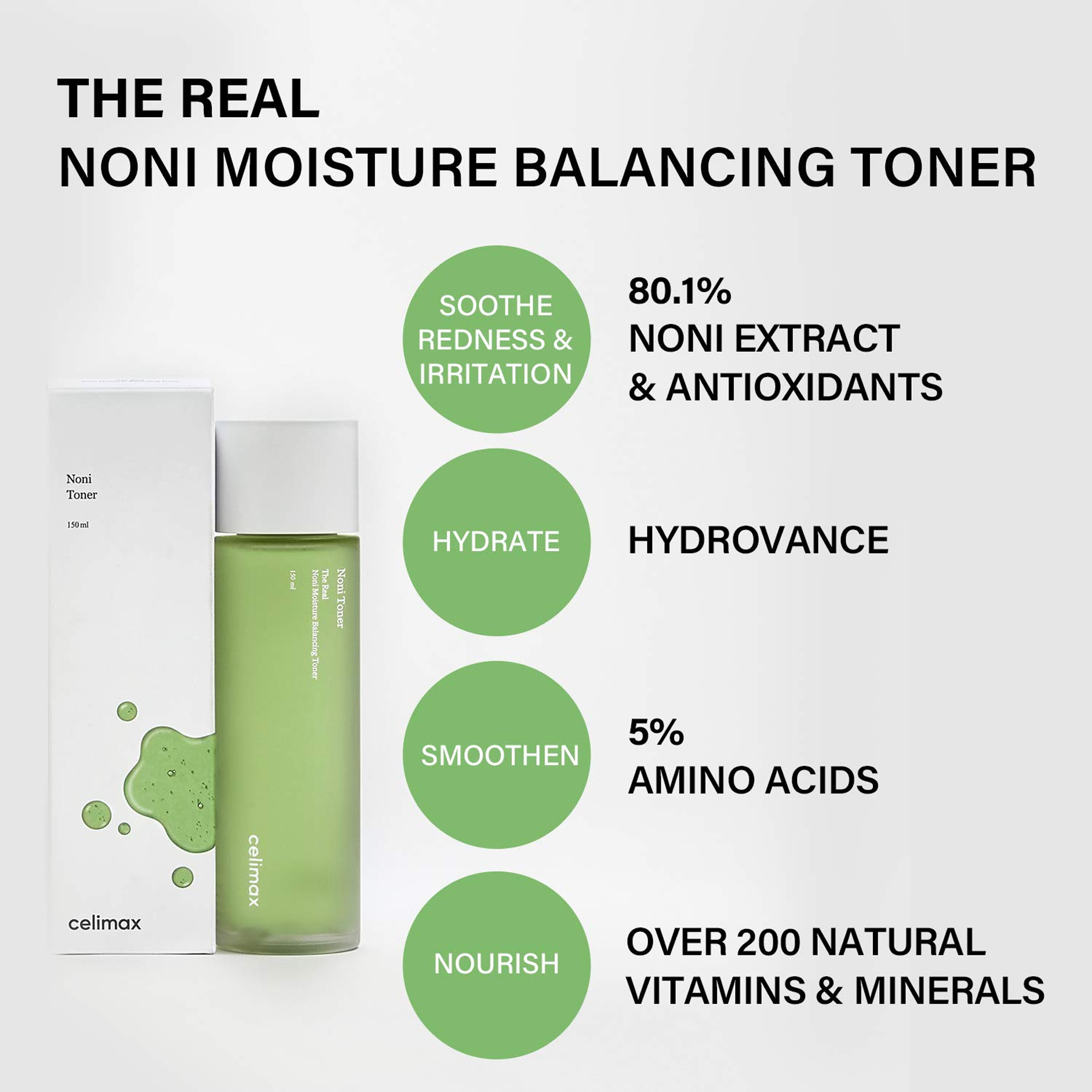 Key Benefits of using this Celimax Noni Moisture Balancing Toner