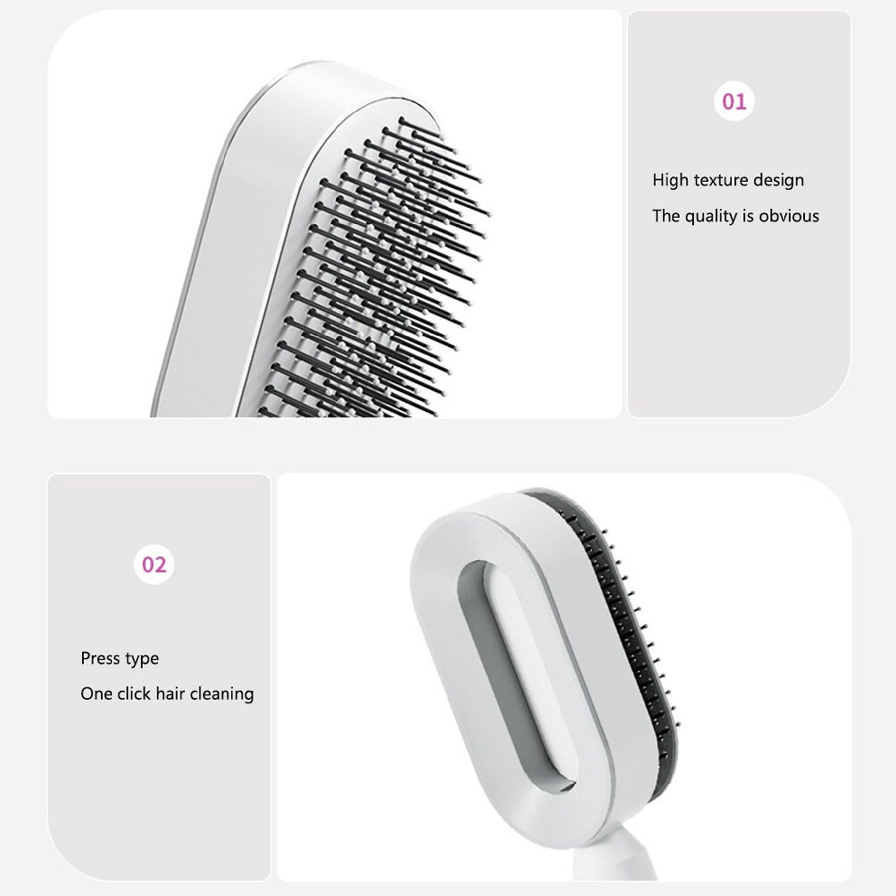 Central Hollow 3D Comb