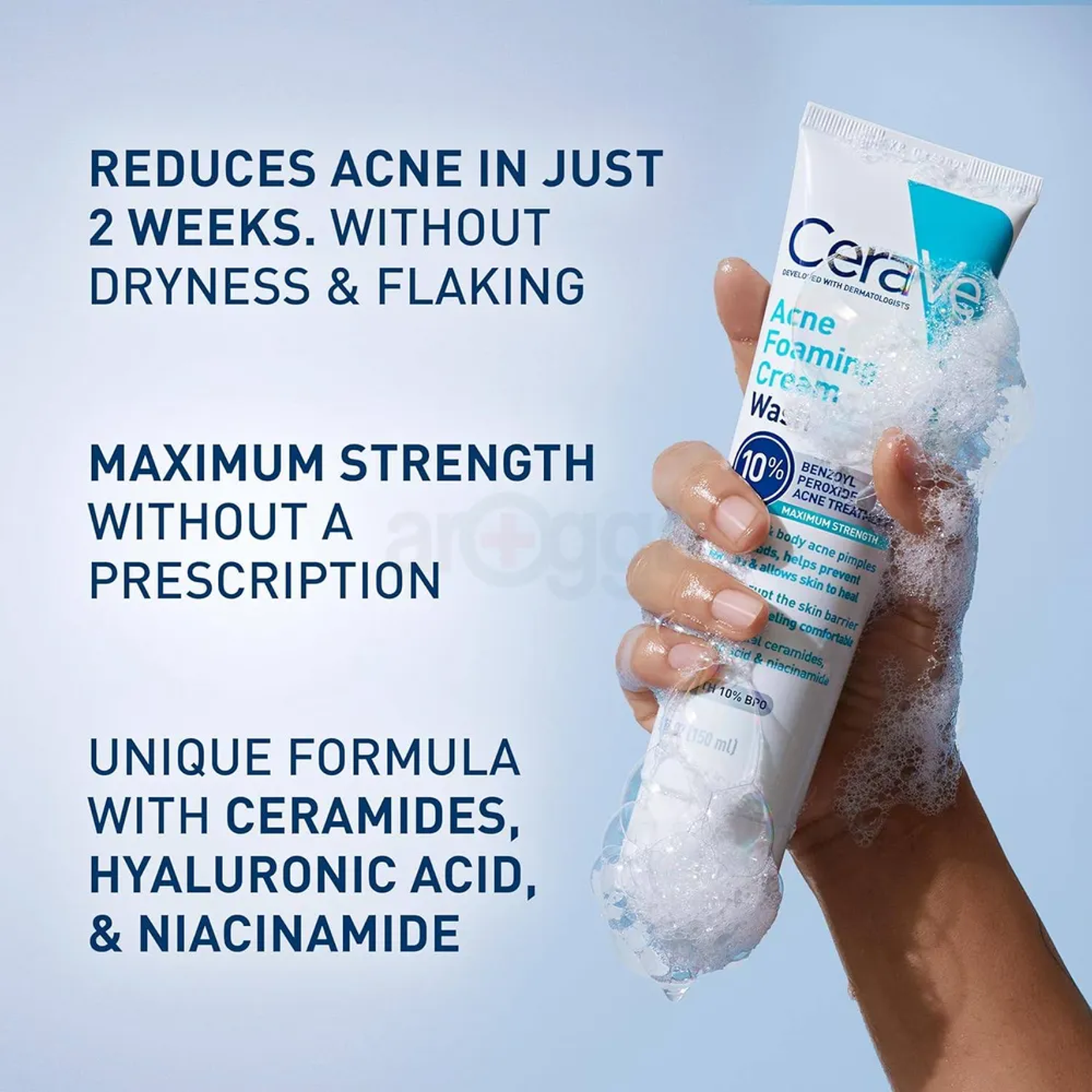 CeraVe Acne Foaming Cream Wash available on Qasr Jamal Store
