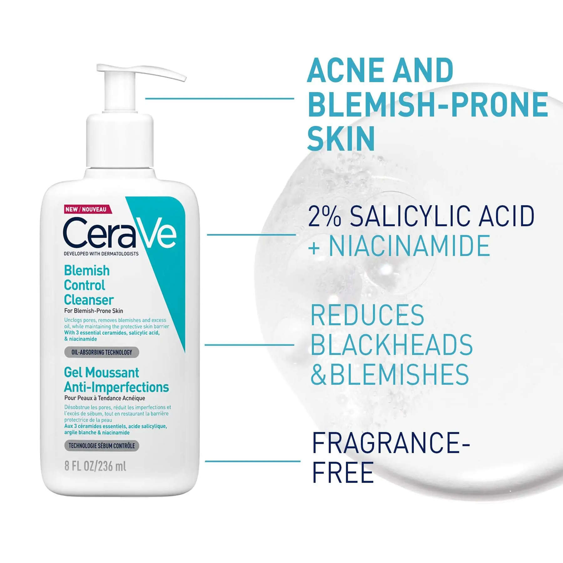 Key Benefits of Cerave Blemish Control Cleanser