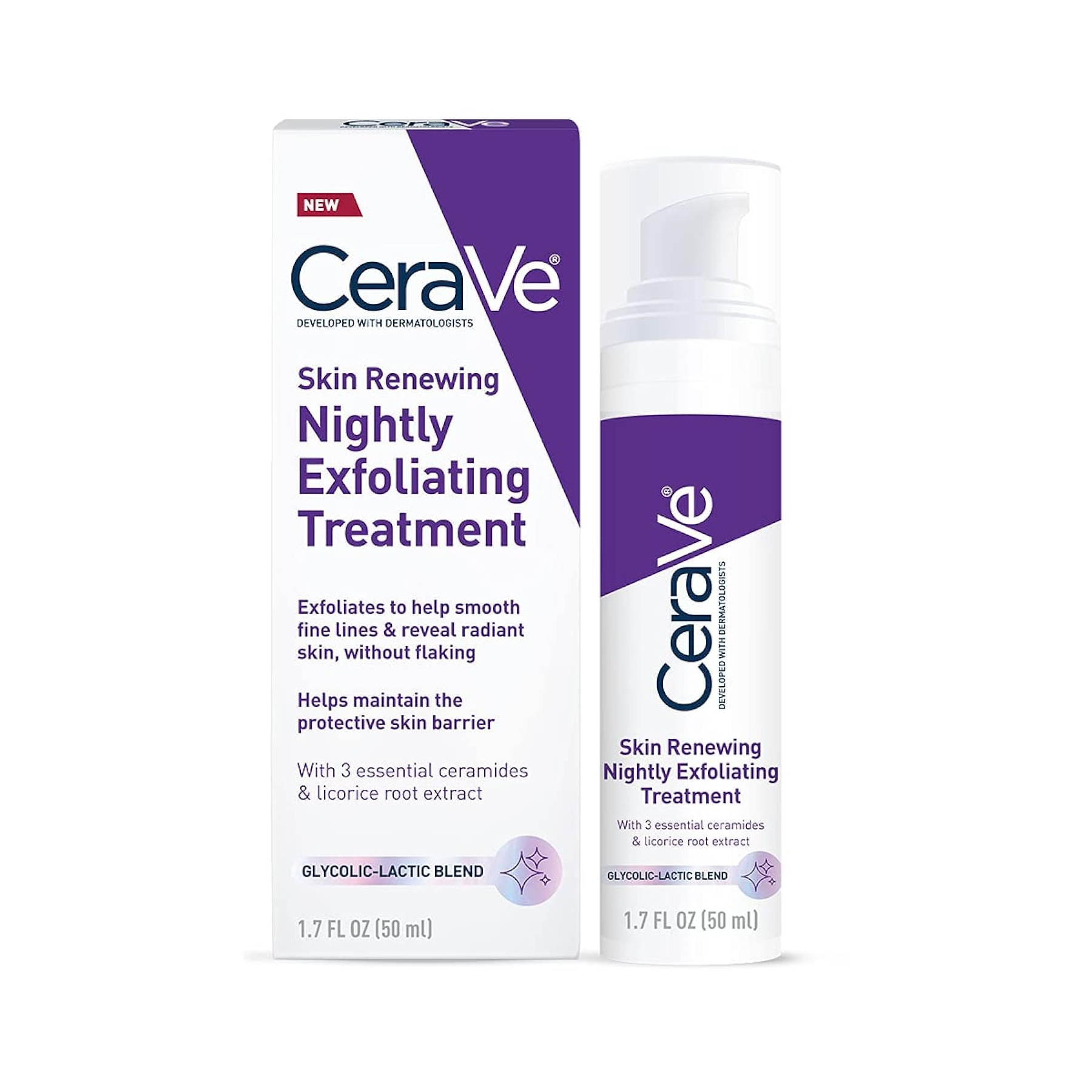 The product of Cerave Skin Renewing Nightly Exfoliating Treatment