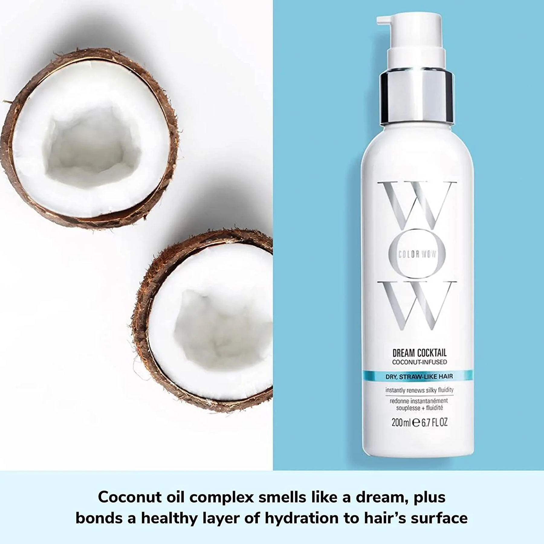 Color Wow Dream Cocktail Coconut Infused Leave in Soothing Treatment- Instant Hydration