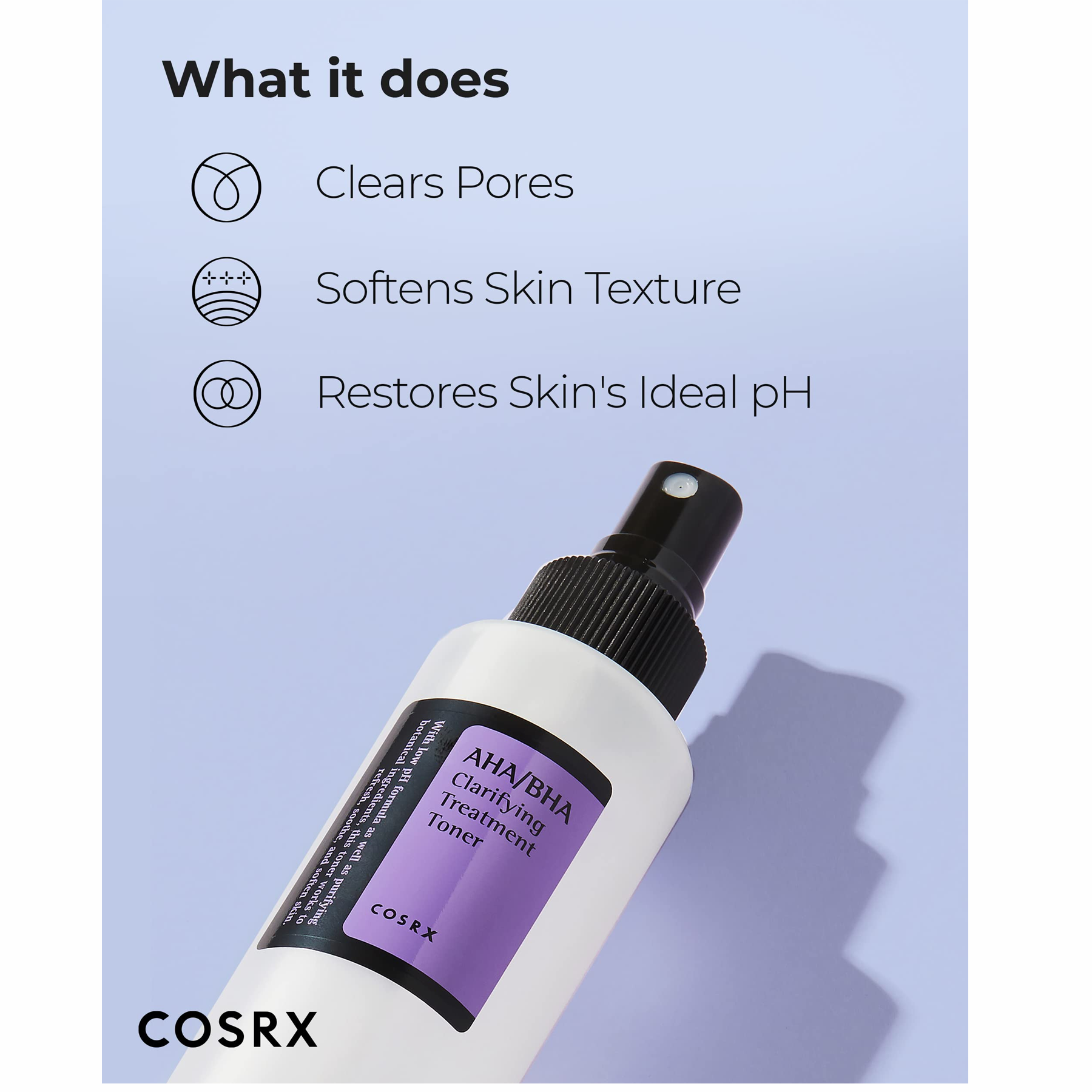 Cosrx AHA/BHA Clarifying Treatment Toner - Uses