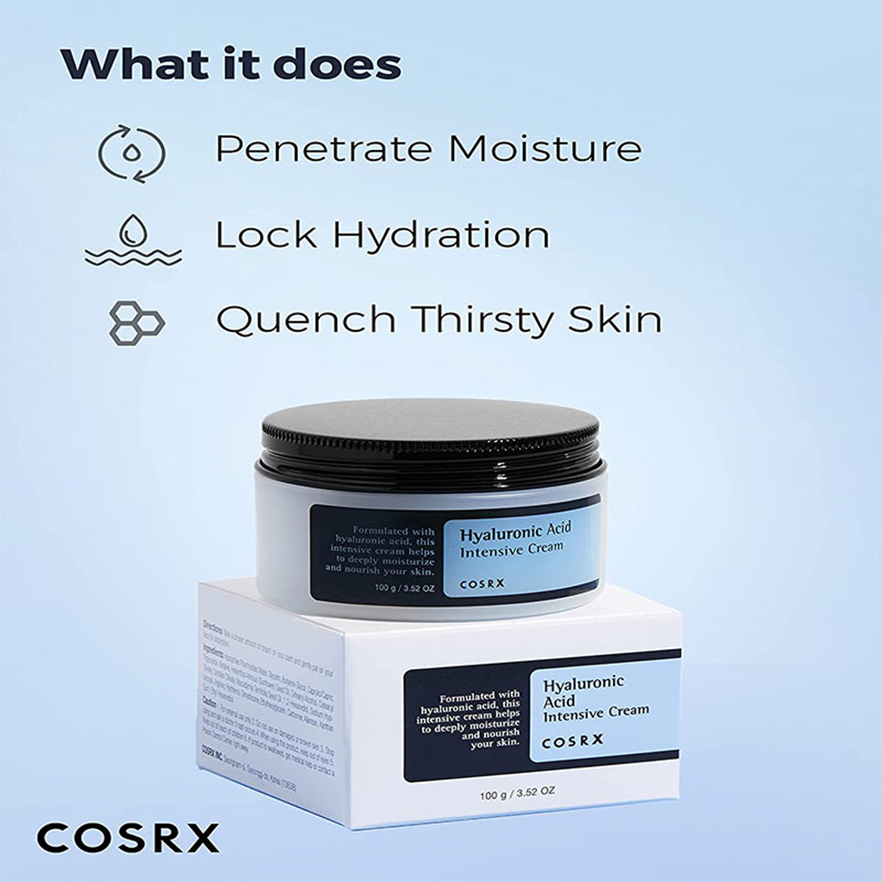Cosrx Hyaluronic Acid Intensive Cream - Key Benefits