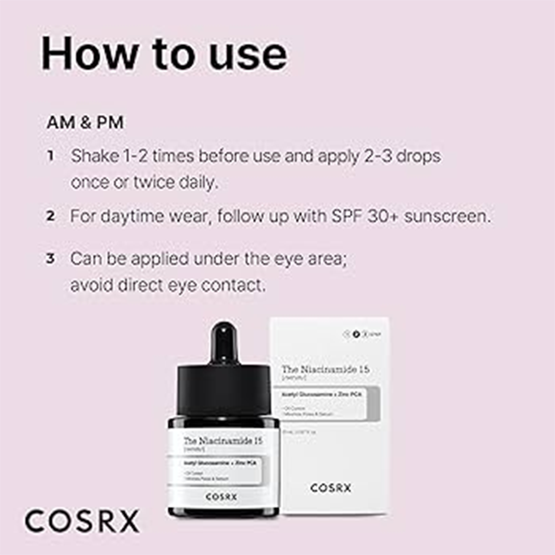 Cosrx The Niacinamide 15 Serum - Way of use