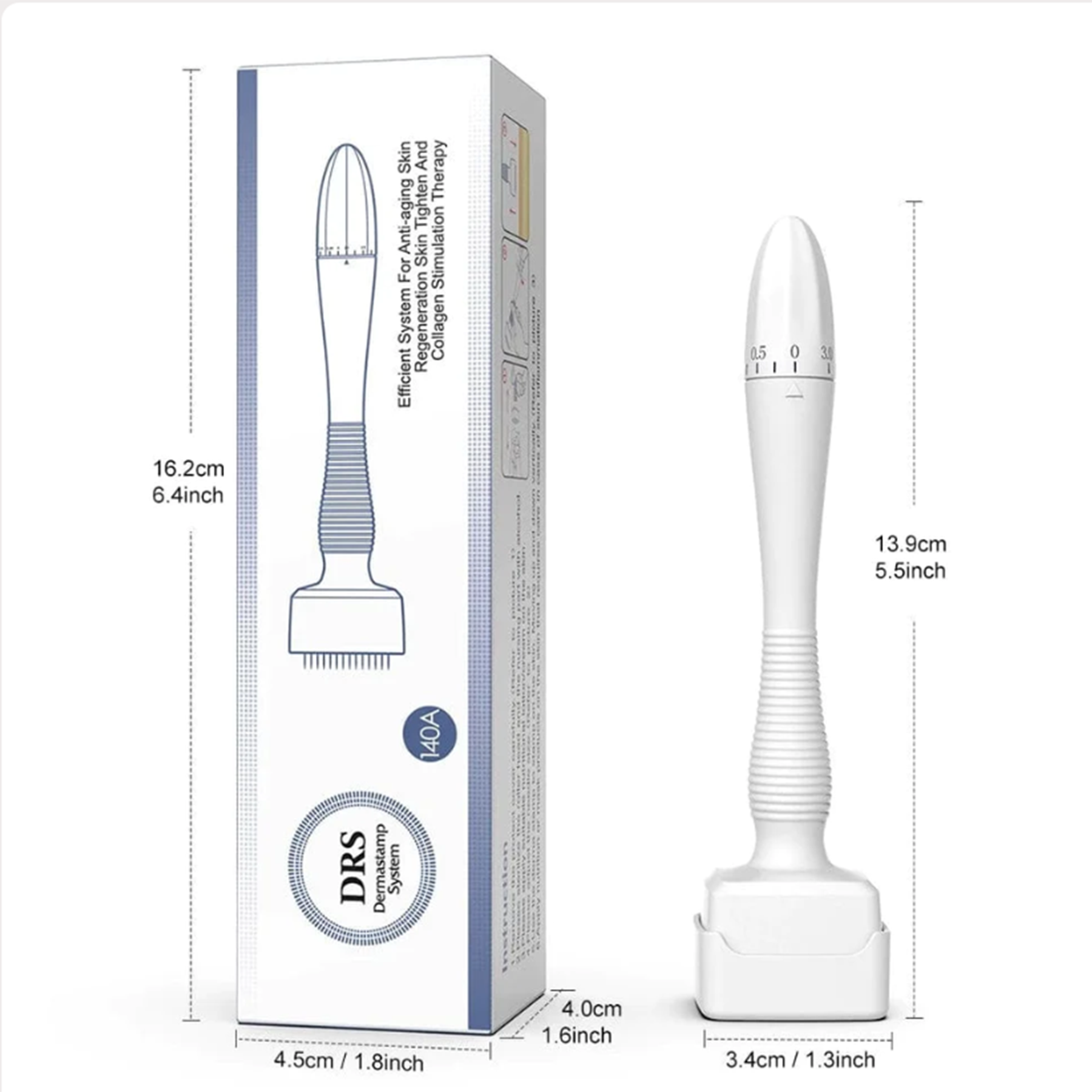 DRS 140A Adjustable Derma stamp 0.25-3.0mm