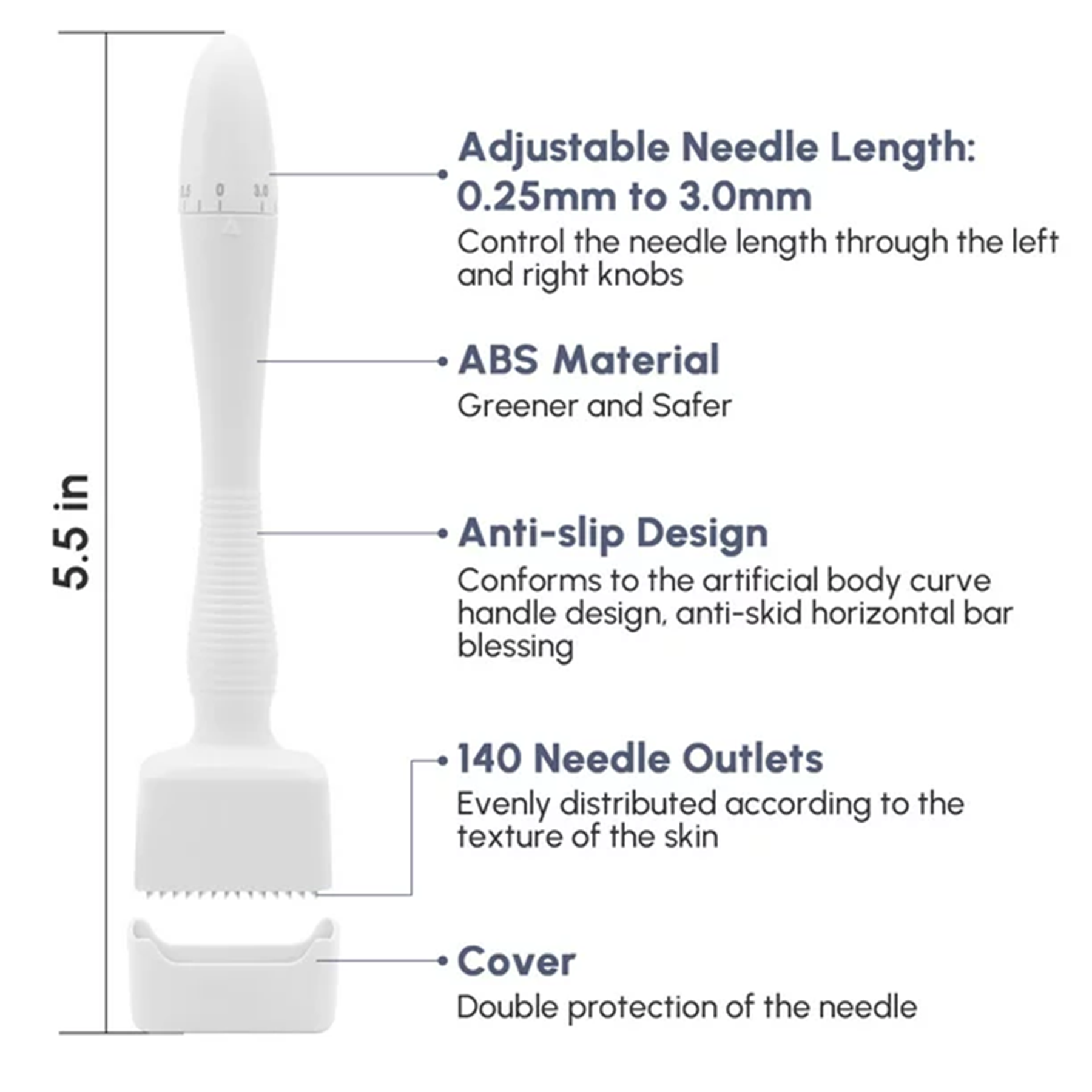 DRS 140A Adjustable Derma stamp 0.25-3.0mm