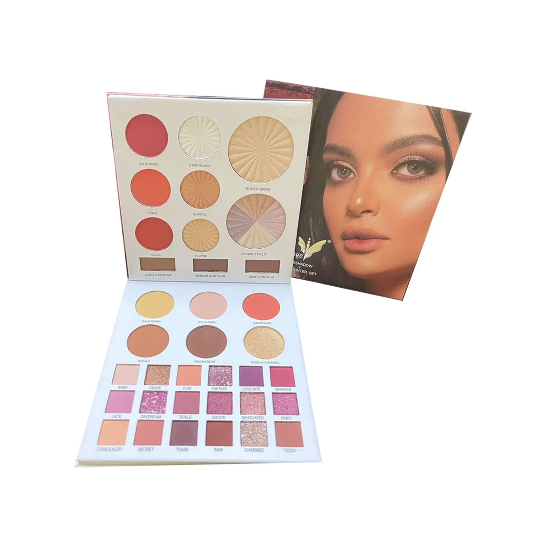 Daroge Eyeshadow+ Highlighter Set