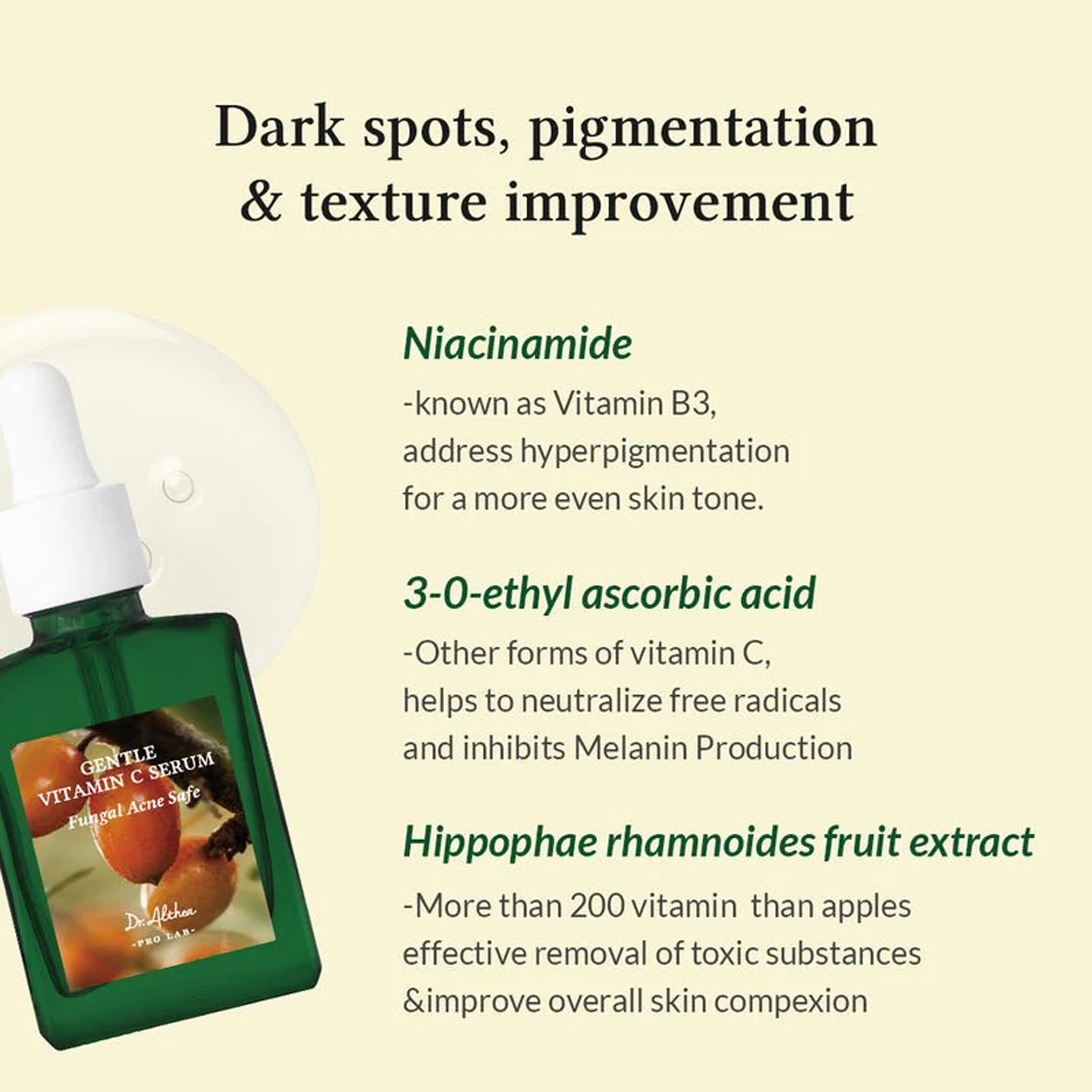 Advantages of Dr.Althea Gentle Vitamin C Serum