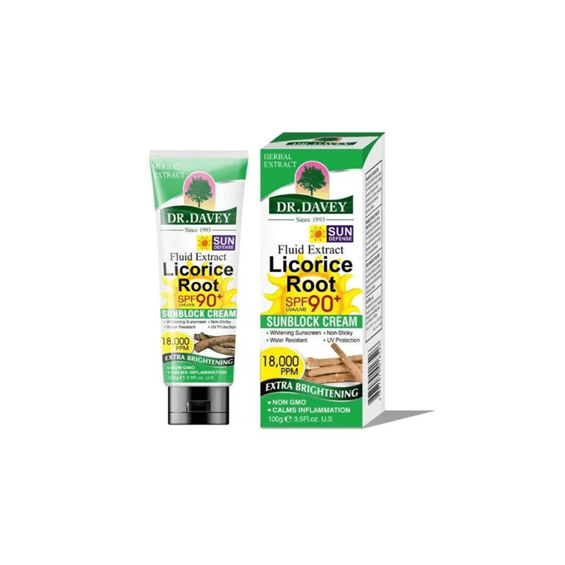 Dr. Davey Sunblock Cream SPF 90 With Licorice Extract - 100g