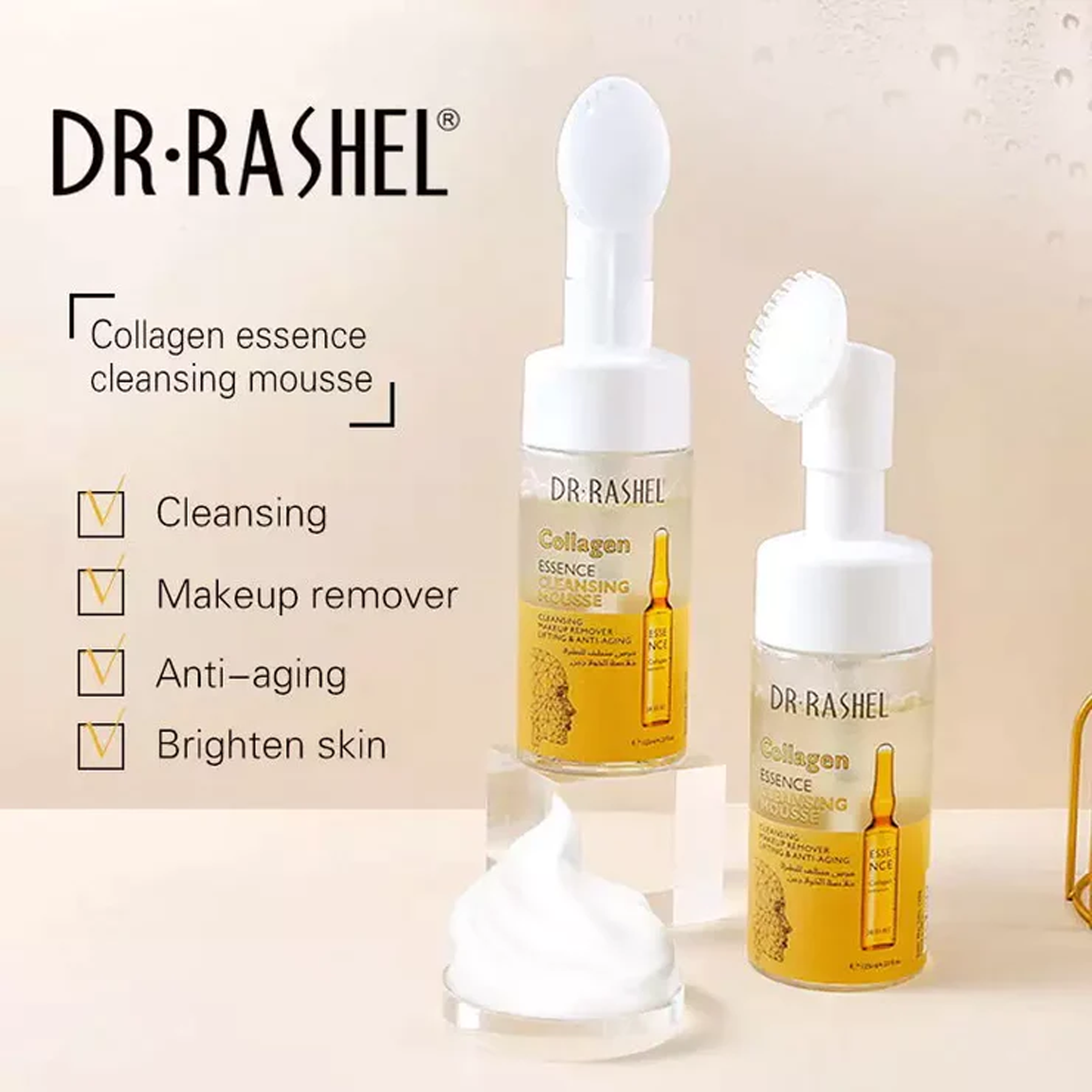 Dr.Rashel Collagen Essence Cleansing Mousse Foam 125ml