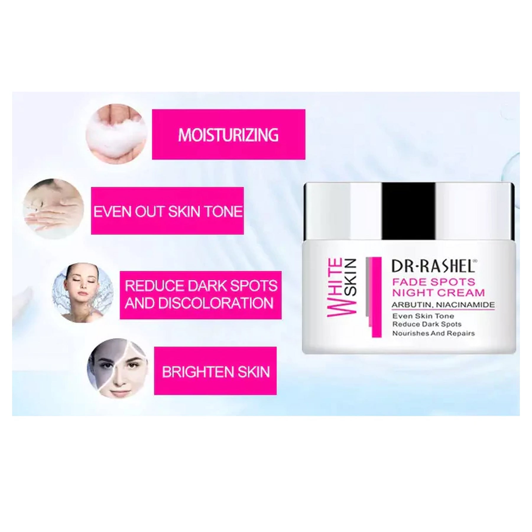 Dr.Rashel White Skin Fade Spots Night Cream 50g 