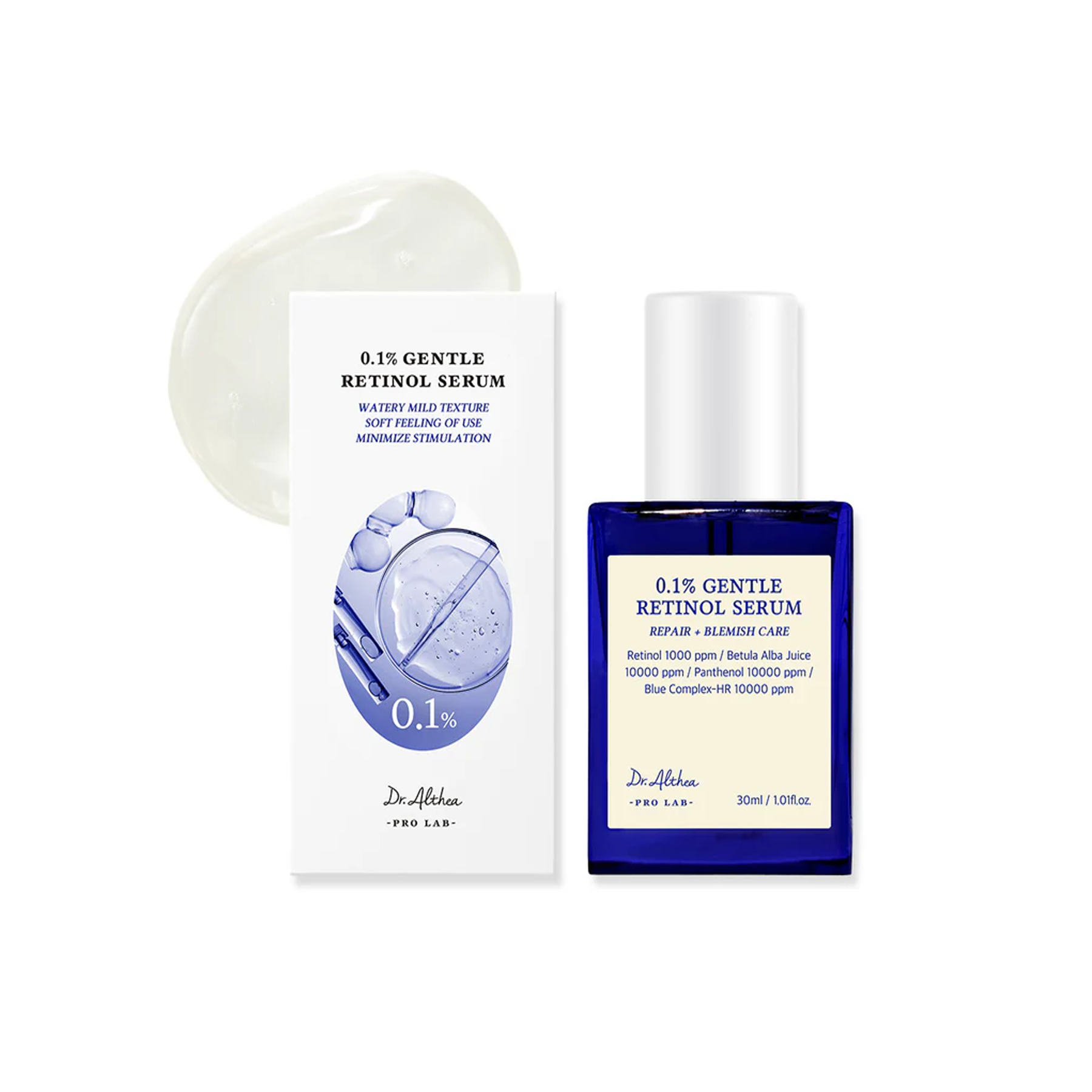 The product of Dr. Althea 0.1% Gentle Retinol Serum