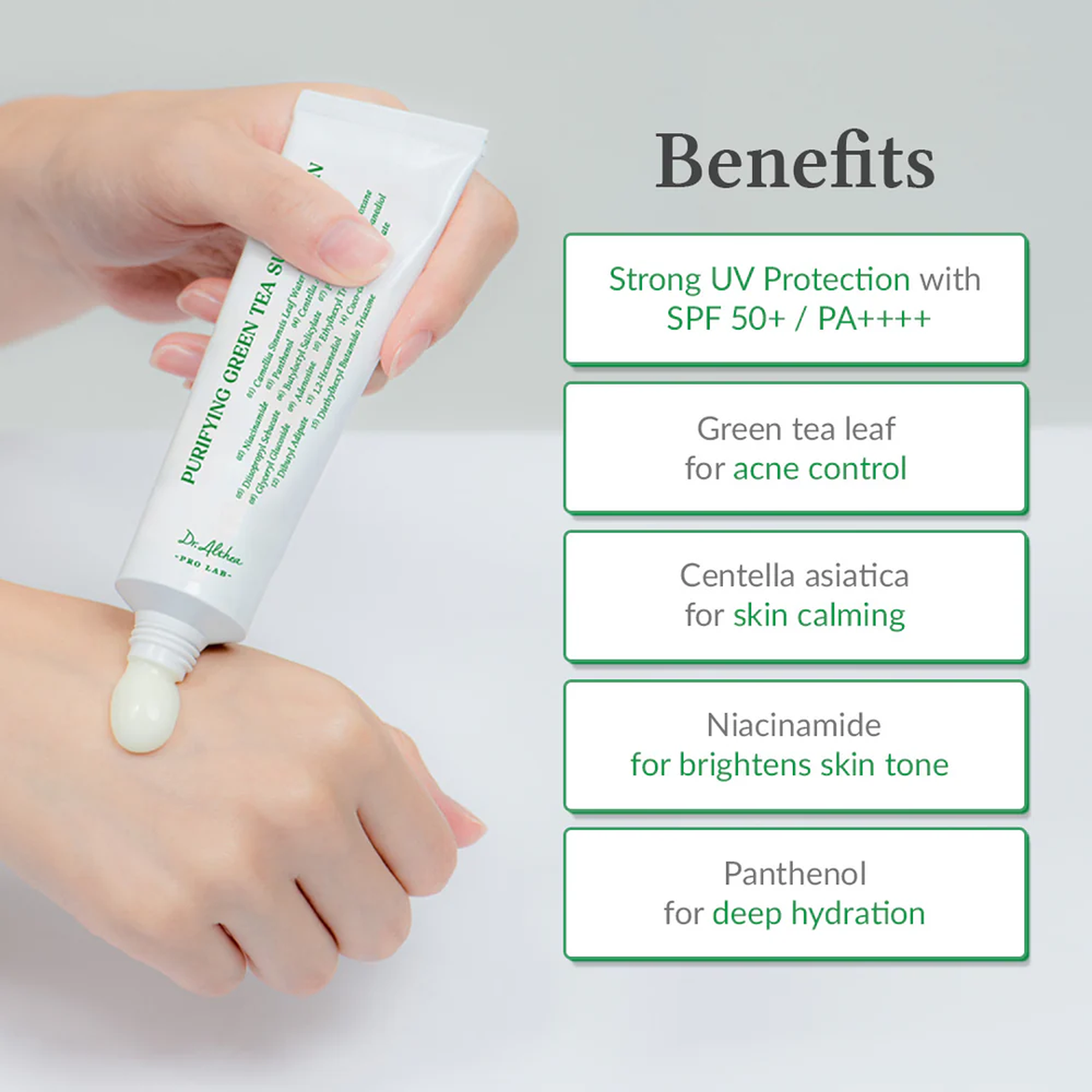 Key Advantages of Dr. Althea Purifying Green Tea Sunscreen