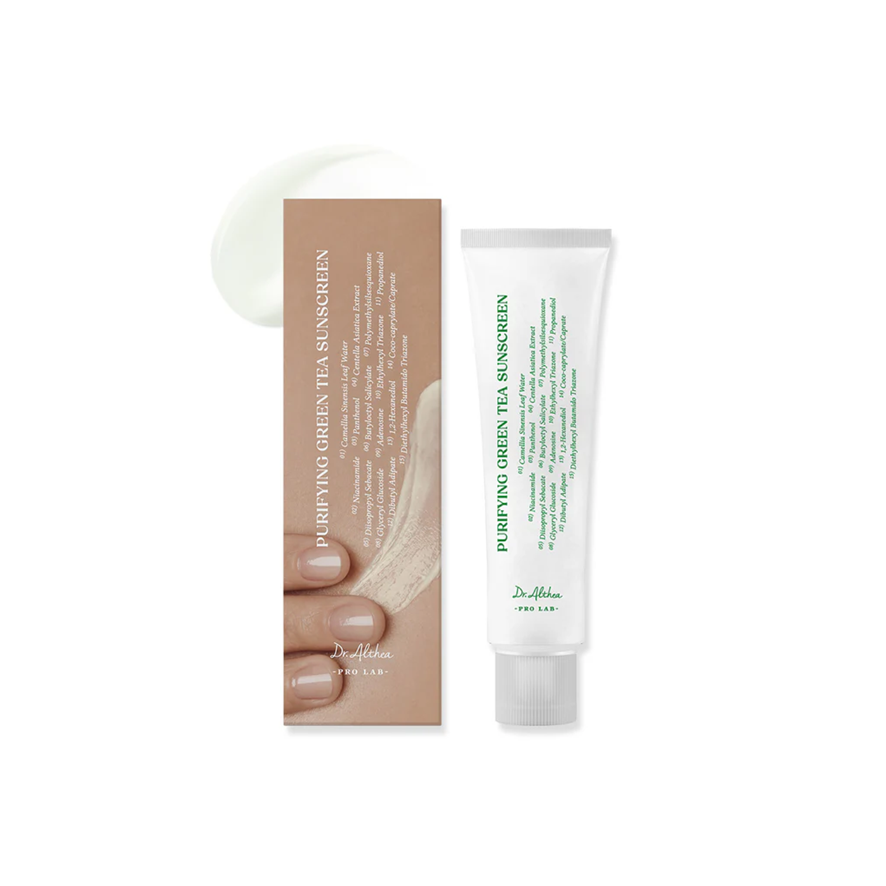 The product of Dr. Althea Purifying Green Tea Sunscreen